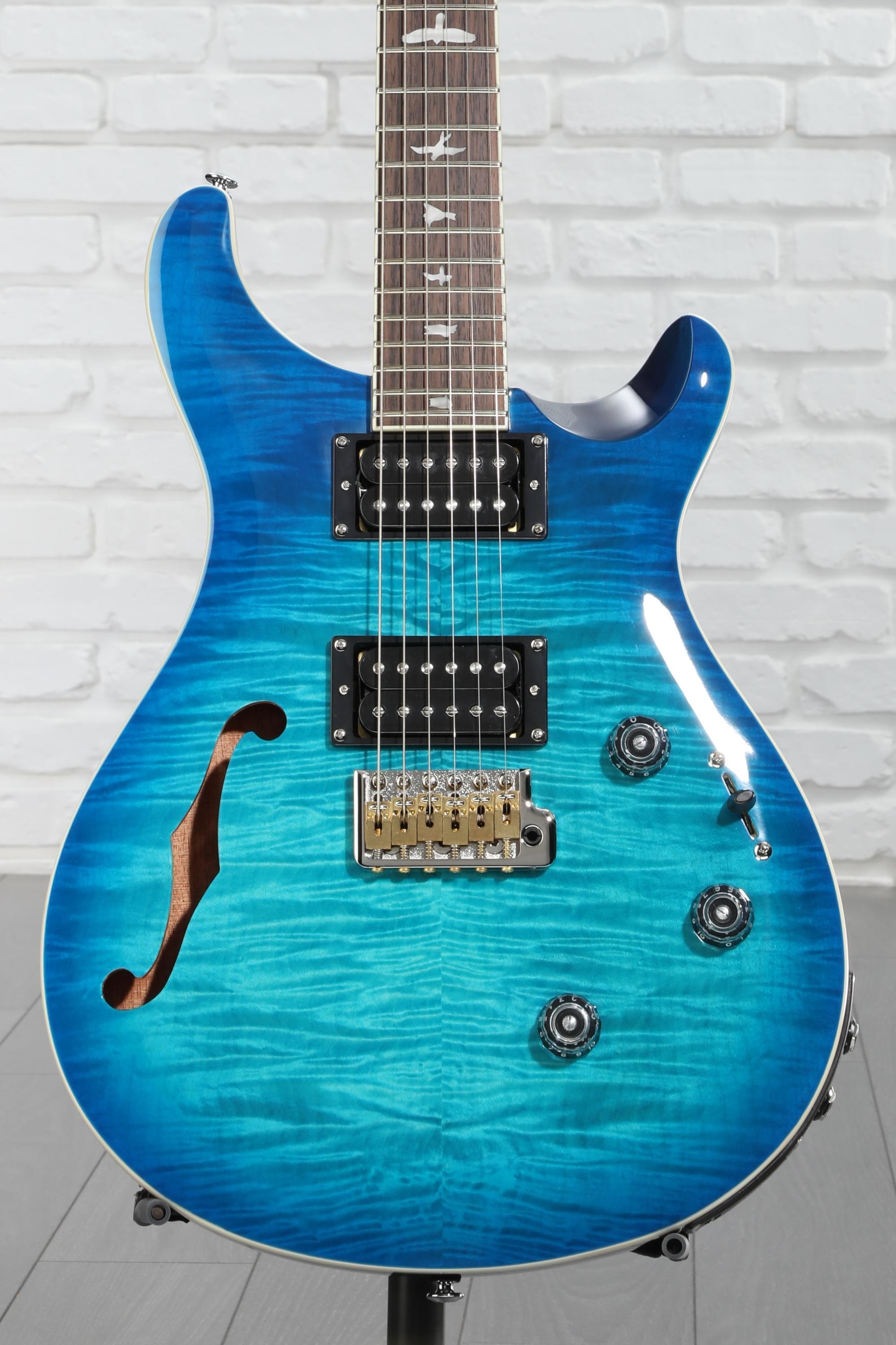 PRS SE Custom 24 Semi-Hollow Piezo Electric Guitar - Lake