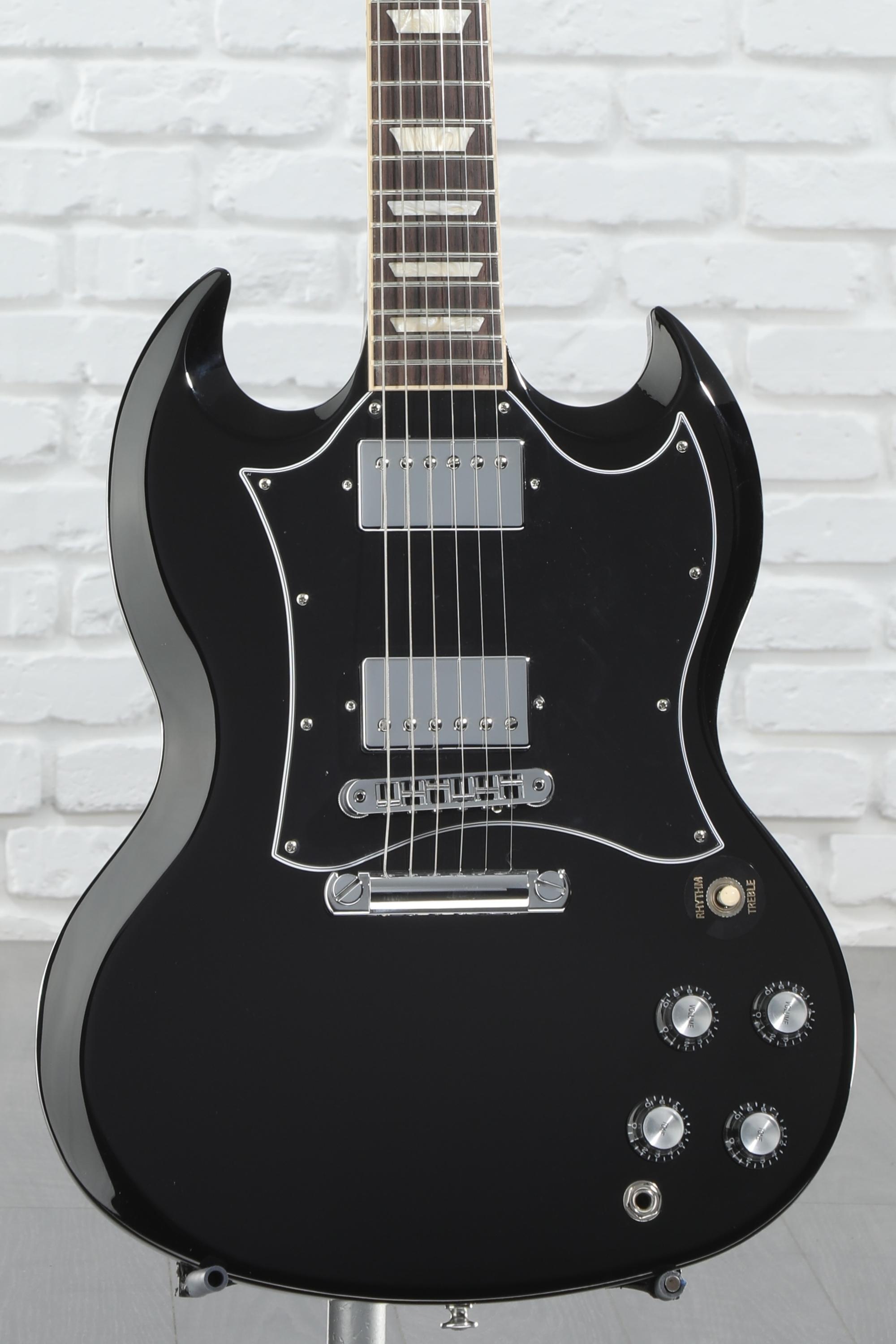 Gibson SG Standard Electric Guitar - Ebony | Sweetwater Gibson SG Standard Electric Guitar - Ebony | Sweetwater