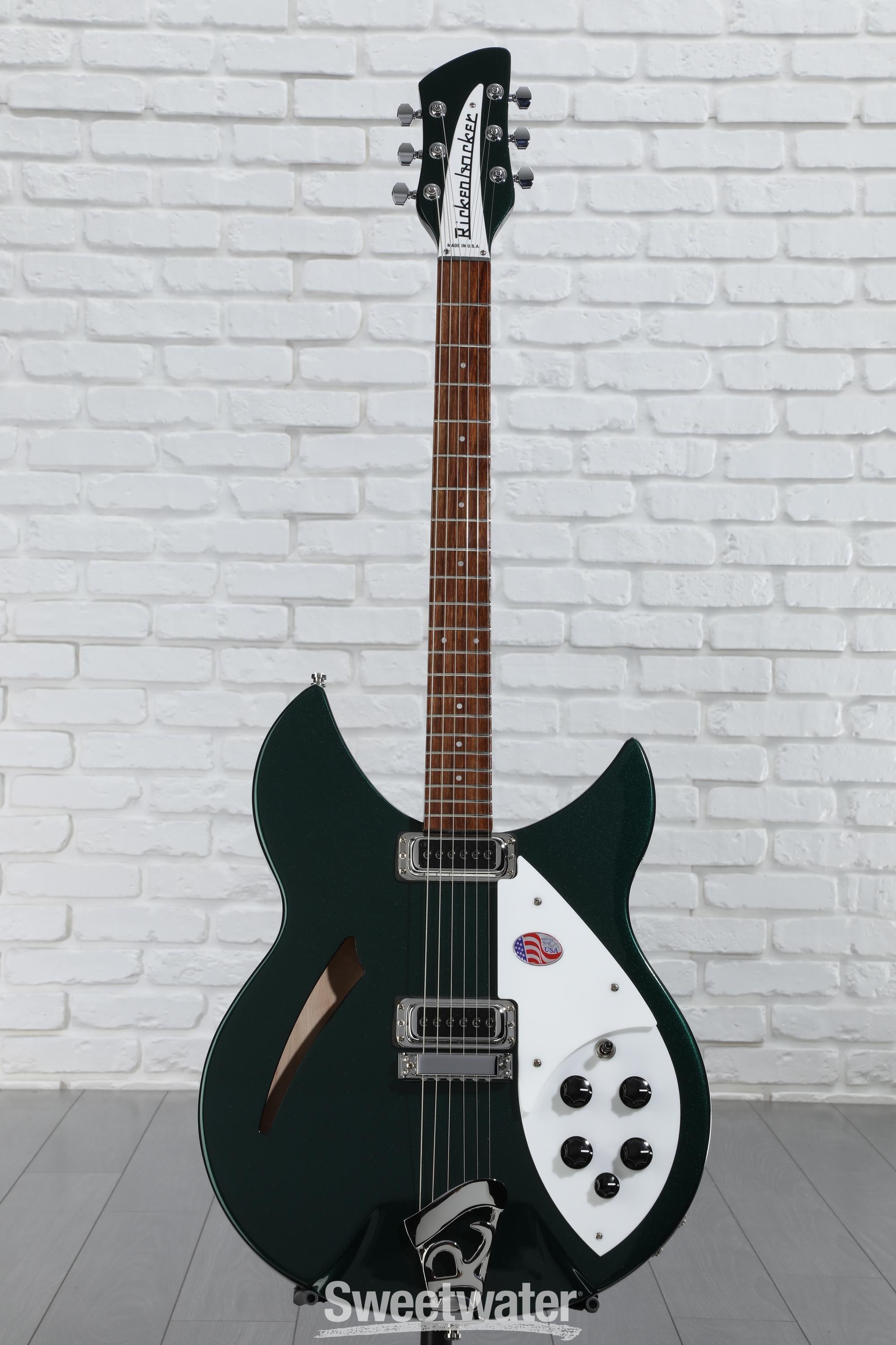 Rickenbacker 330 Thinline Electric Guitar - Midnight Green