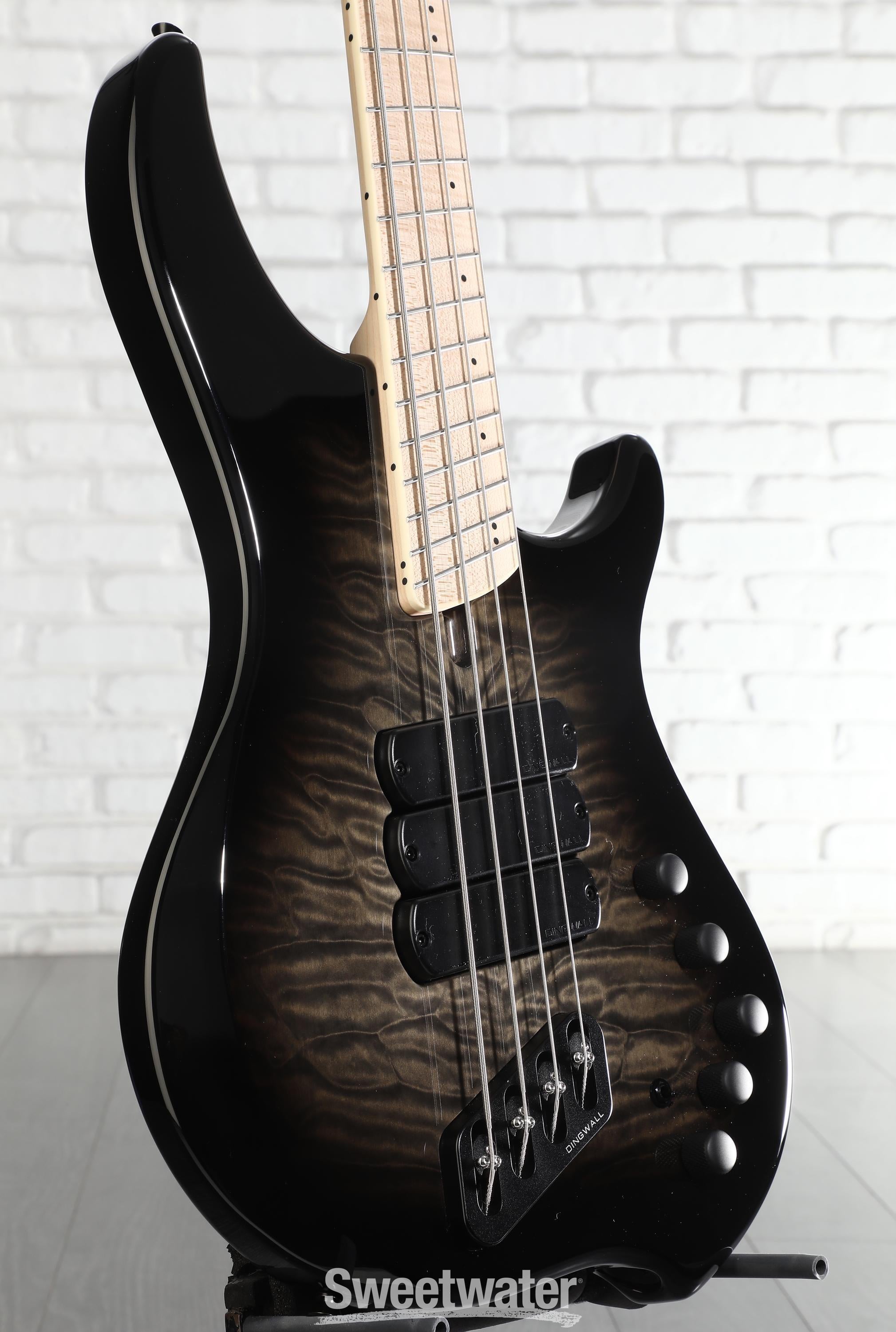 Photo of Dingwall Guitars Combustion 4-string Electric Bass - 2-tone Blackburst with Maple Fingerboard