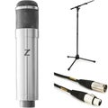 Photo of ADK Z² 800 Custom Z-Mod David Bock Silver Edition Multi-pattern Tube Condenser Microphone with Stand and Cable