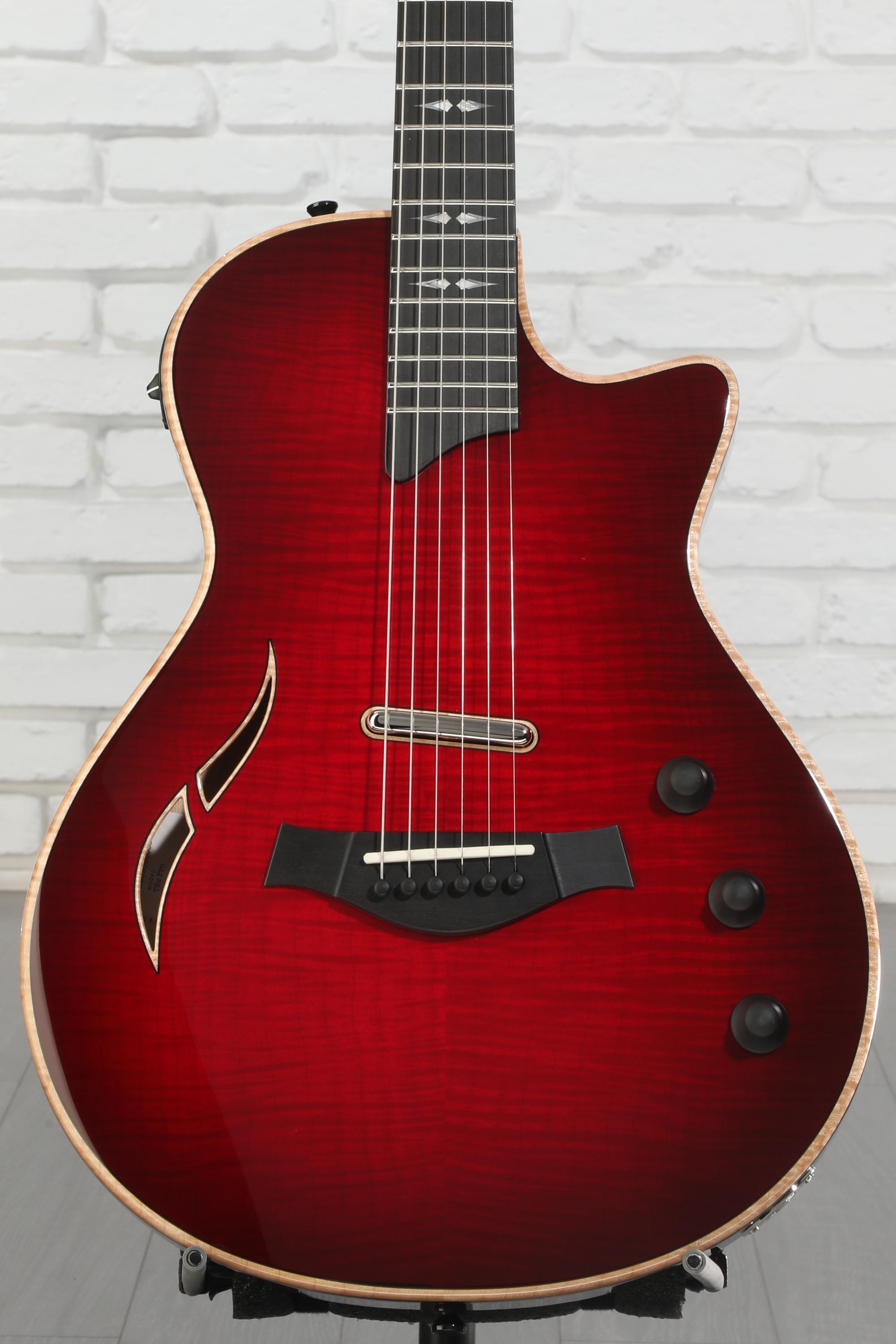 Taylor T5z Pro Hollowbody Electric Guitar - Cayenne Red | Sweetwater