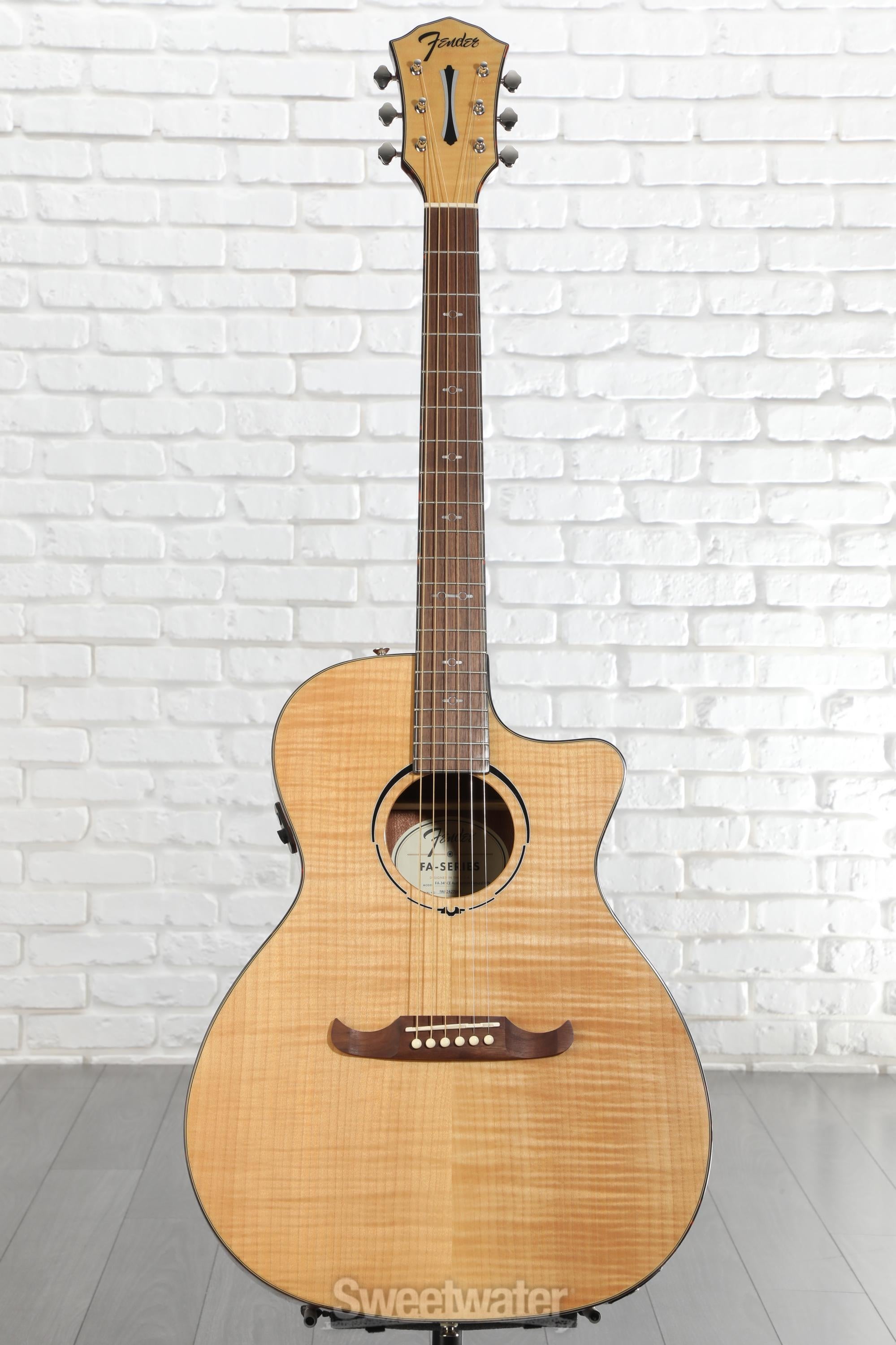 ギター FENDER FA-345CE Auditorium Fender FA-345CE Auditorium Acoustic-electric Guitar - Natural