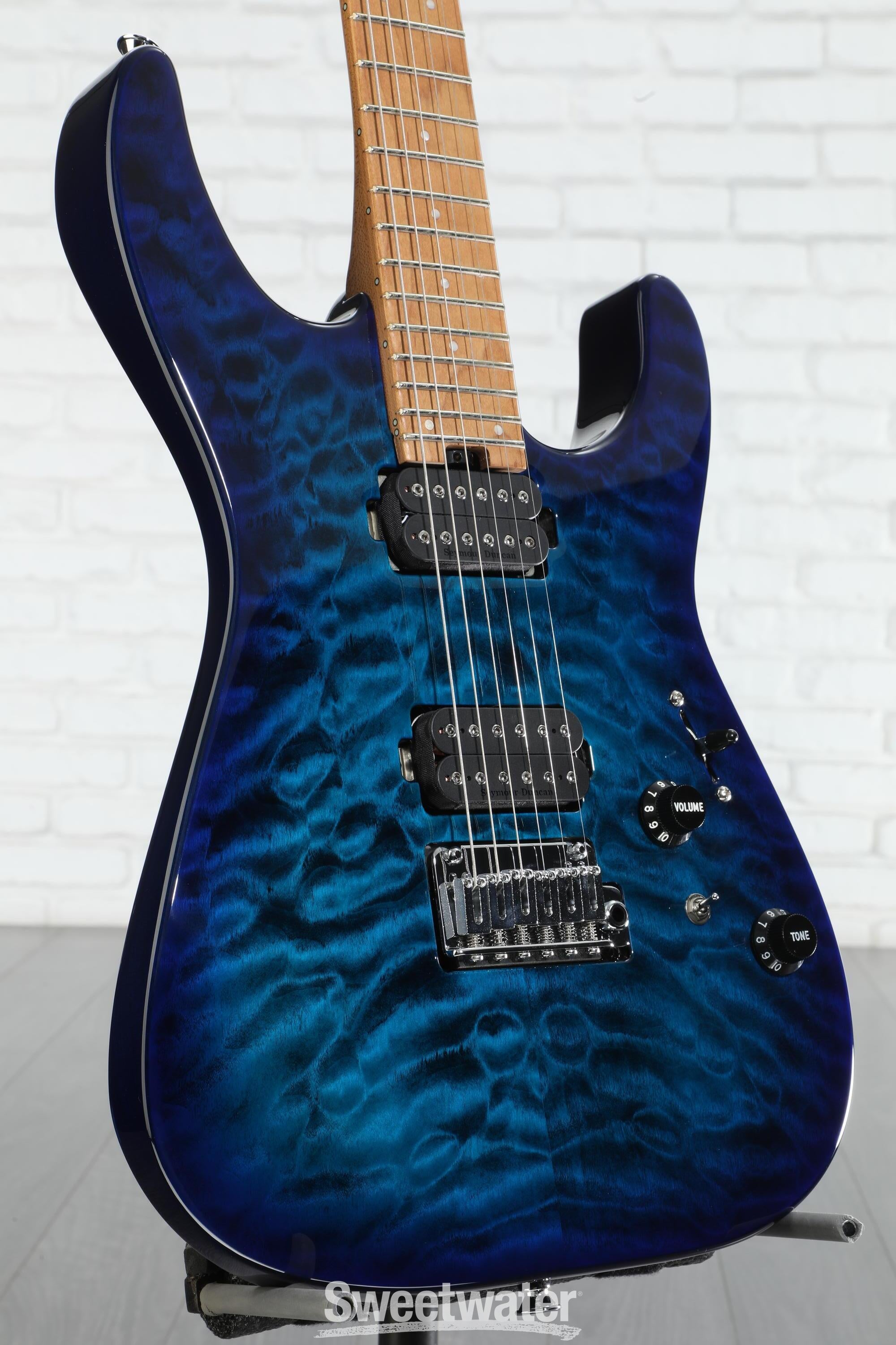 ほぼ新品CHARVEL Pro-Mod DK24 HH 2PT Blue Dinky™ (DK) :: Pro-Mod DK24 HH 2PT CM, Caramelized Maple