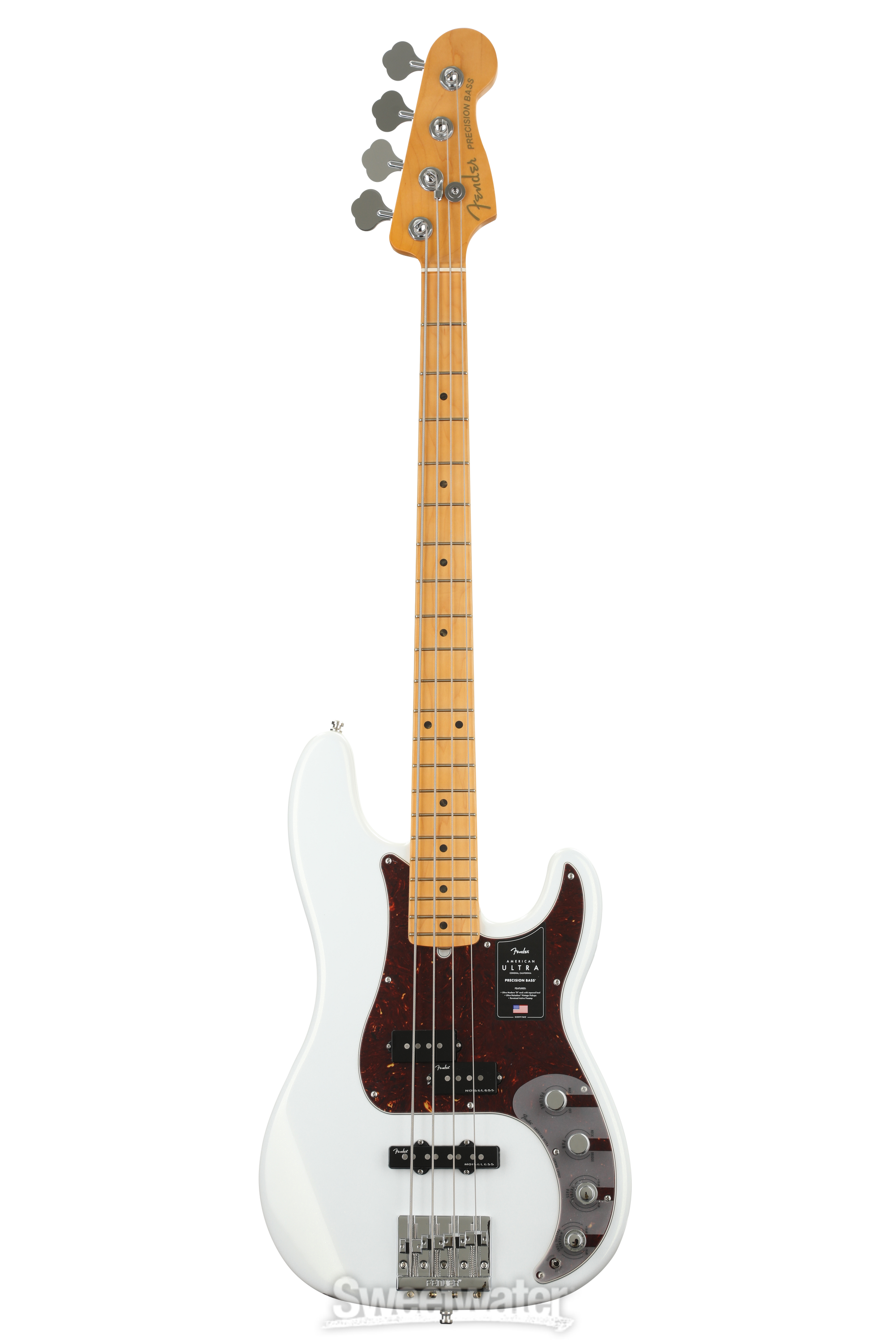 Fender American Ultra Precision Bass - Arctic Pearl with