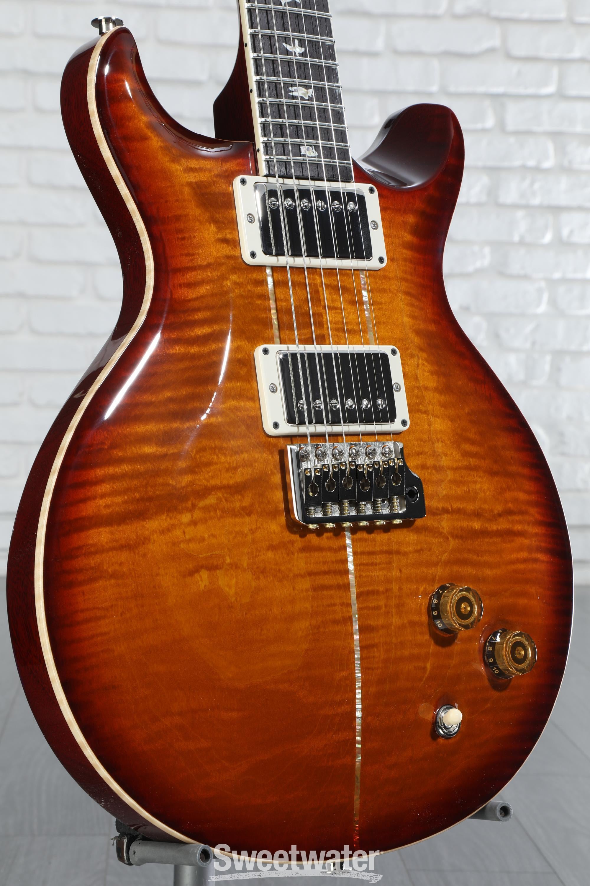 Photo of PRS Santana Retro Electric Guitar - Dark Cherry Sunburst