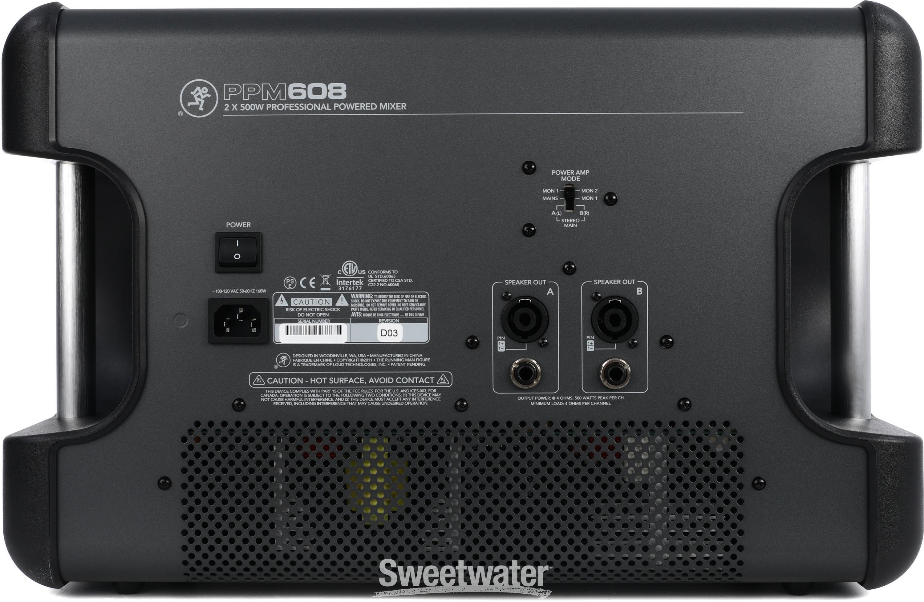 Mackie PPM608 8-channel 1000W Powered Mixer | Sweetwater