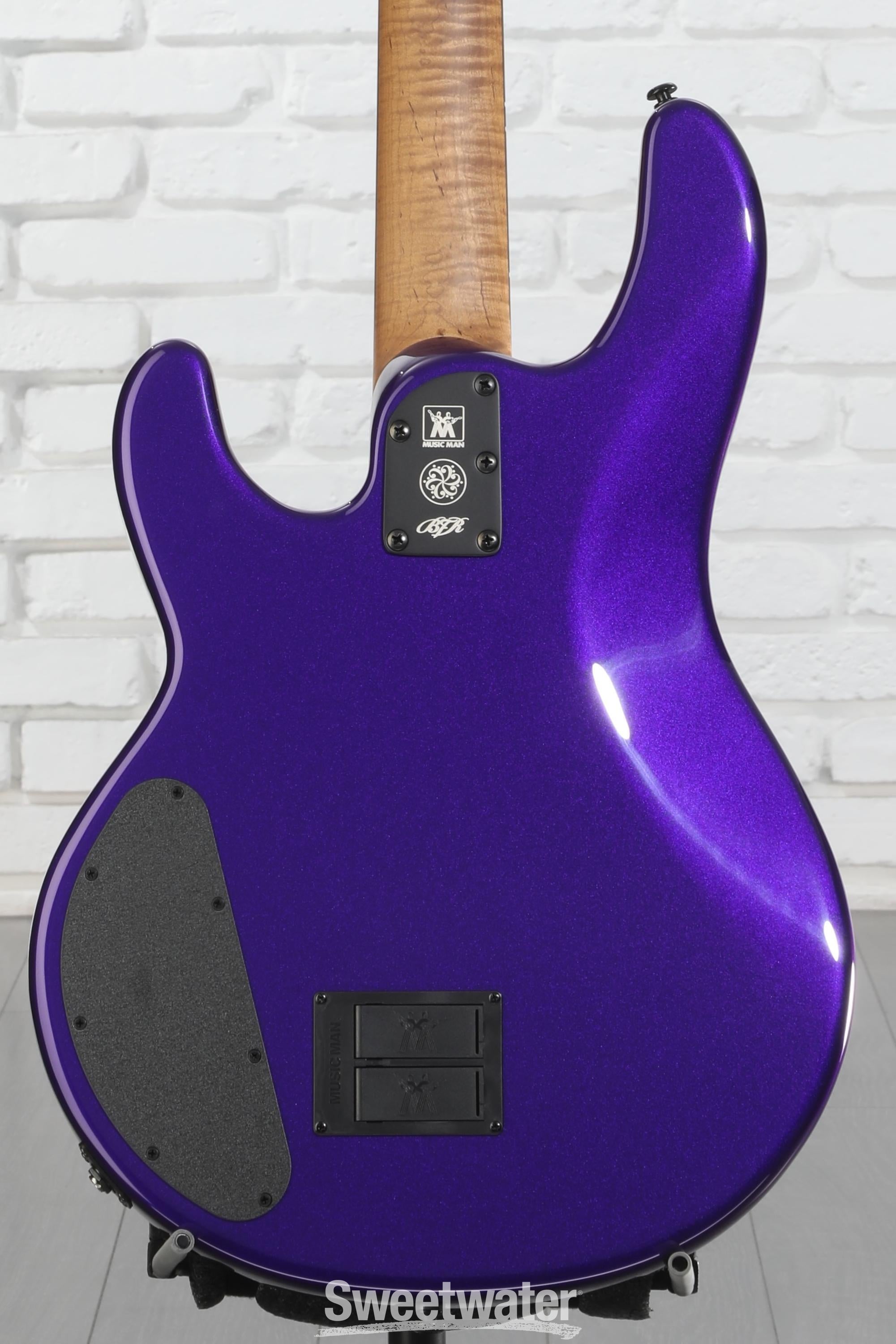 Ernie Ball Music Man BFR DarkRay Electric Bass Guitar - Grapes of Wrath, Limited Edition