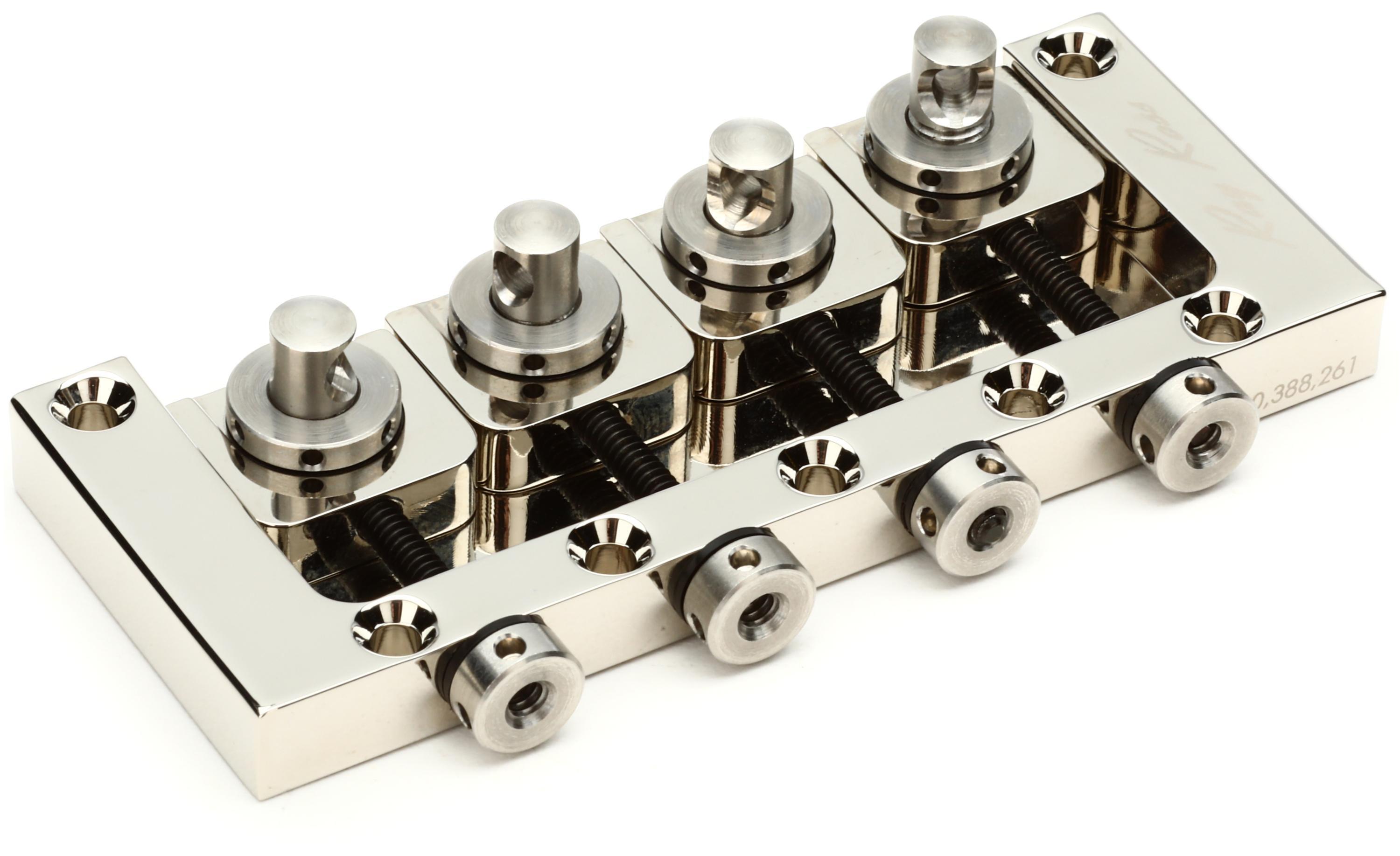 Ray Ross RRB4N Ray Ross Saddle-less 4-string Bass Bridge - Nickel