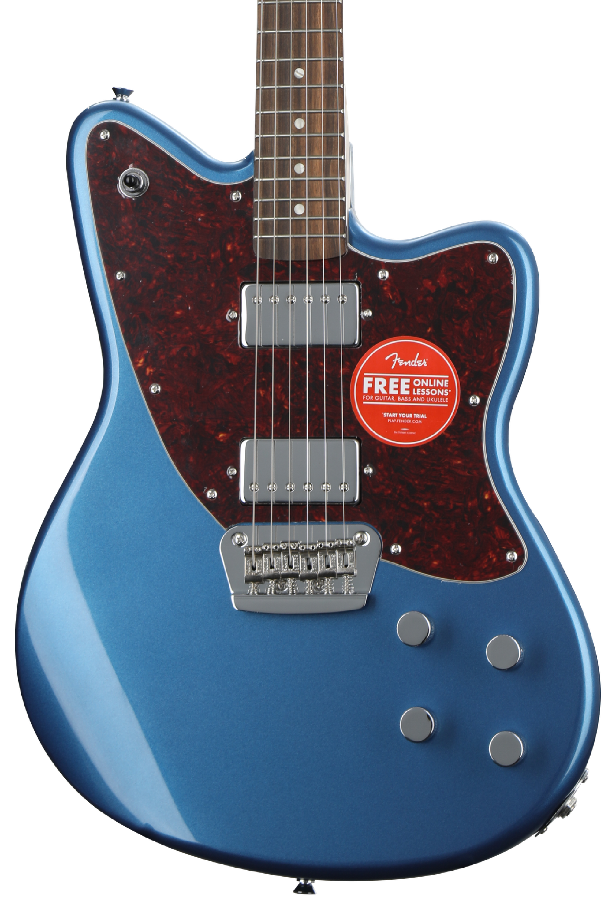 ギター Squier by Fender Tornado LPB Squier Paranormal Toronado Electric Guitar - Lake Placid Blue