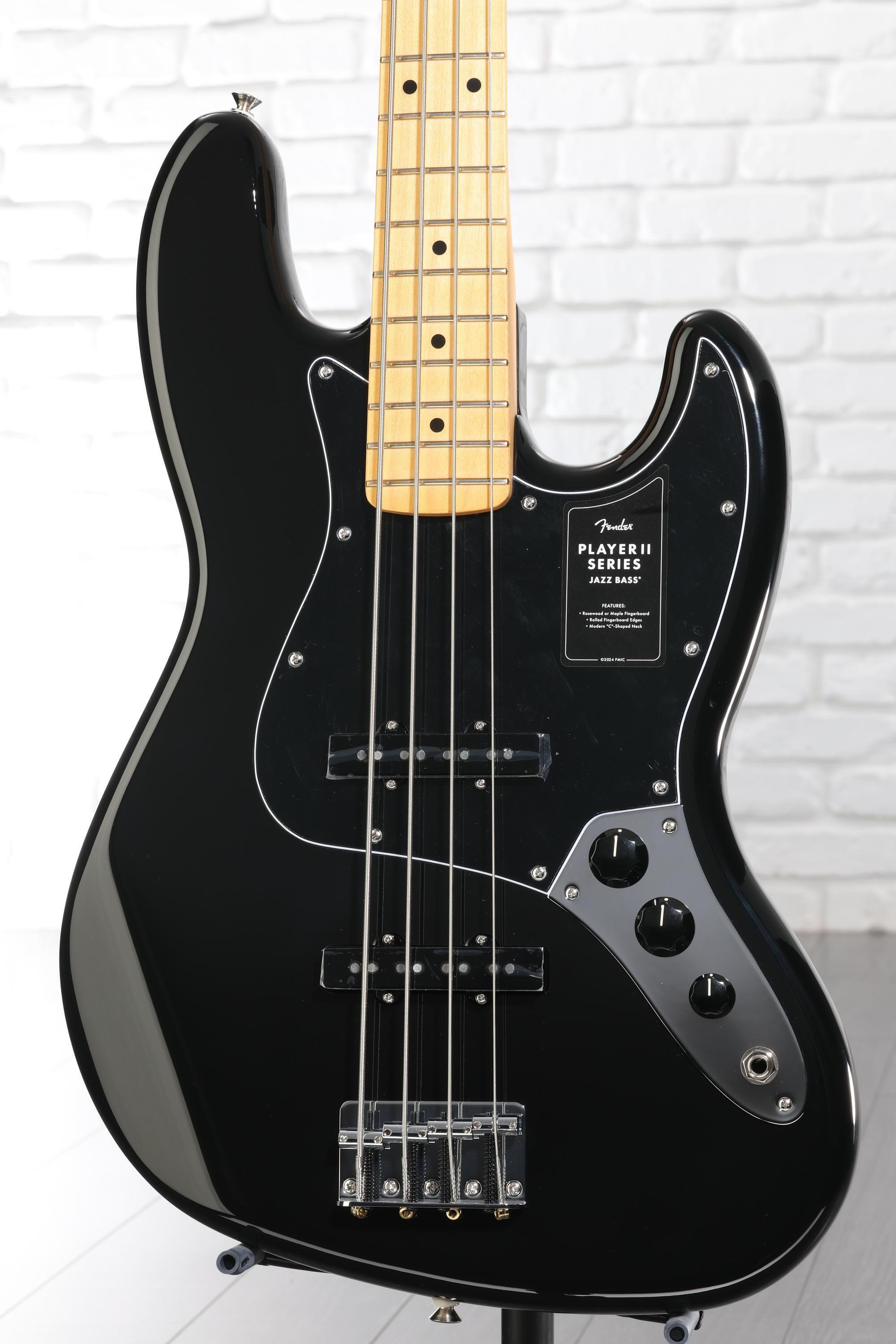 Fender Player II Jazz Bass - Black with Maple Fingerboard | Sweetwater