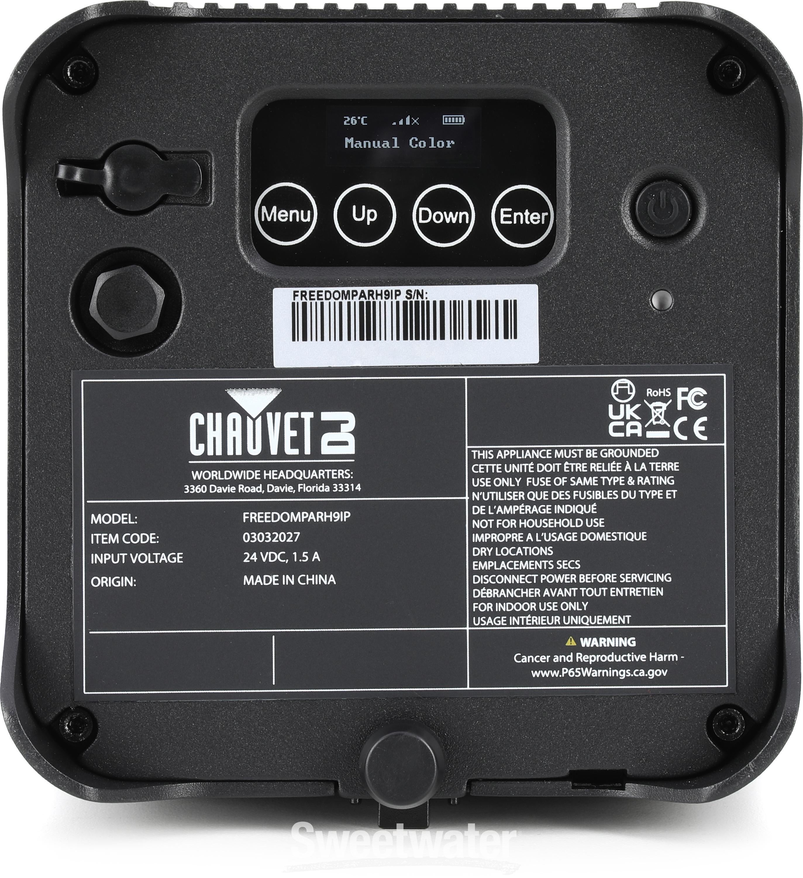 Chauvet DJ Freedom Par H9 IP X4 Wash Lights with Carrying