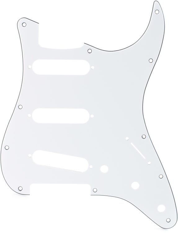Fender Stratocaster Electric Guitar Pickguard, White : Musical Instruments  
