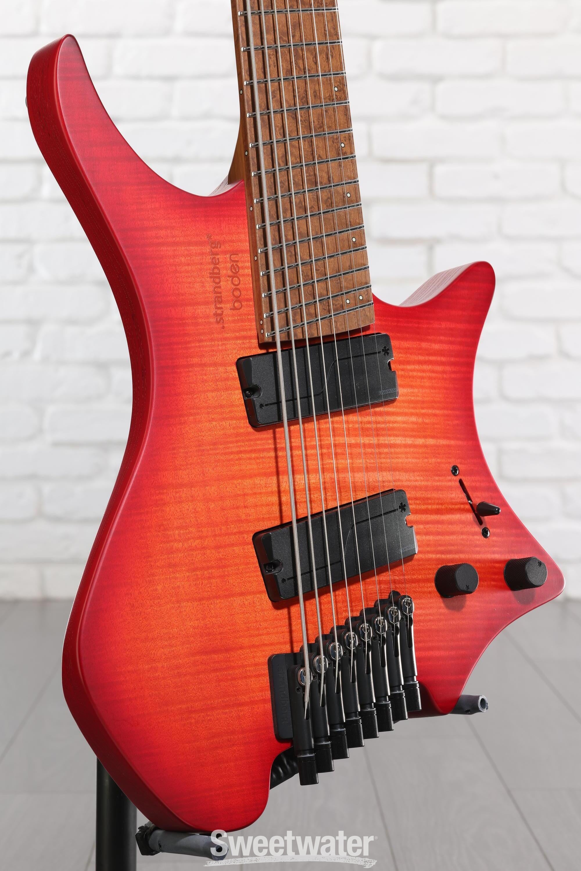 Photo of Strandberg Boden Original N2.8 8-string Electric Guitar - Sunset Coral Burst Satin