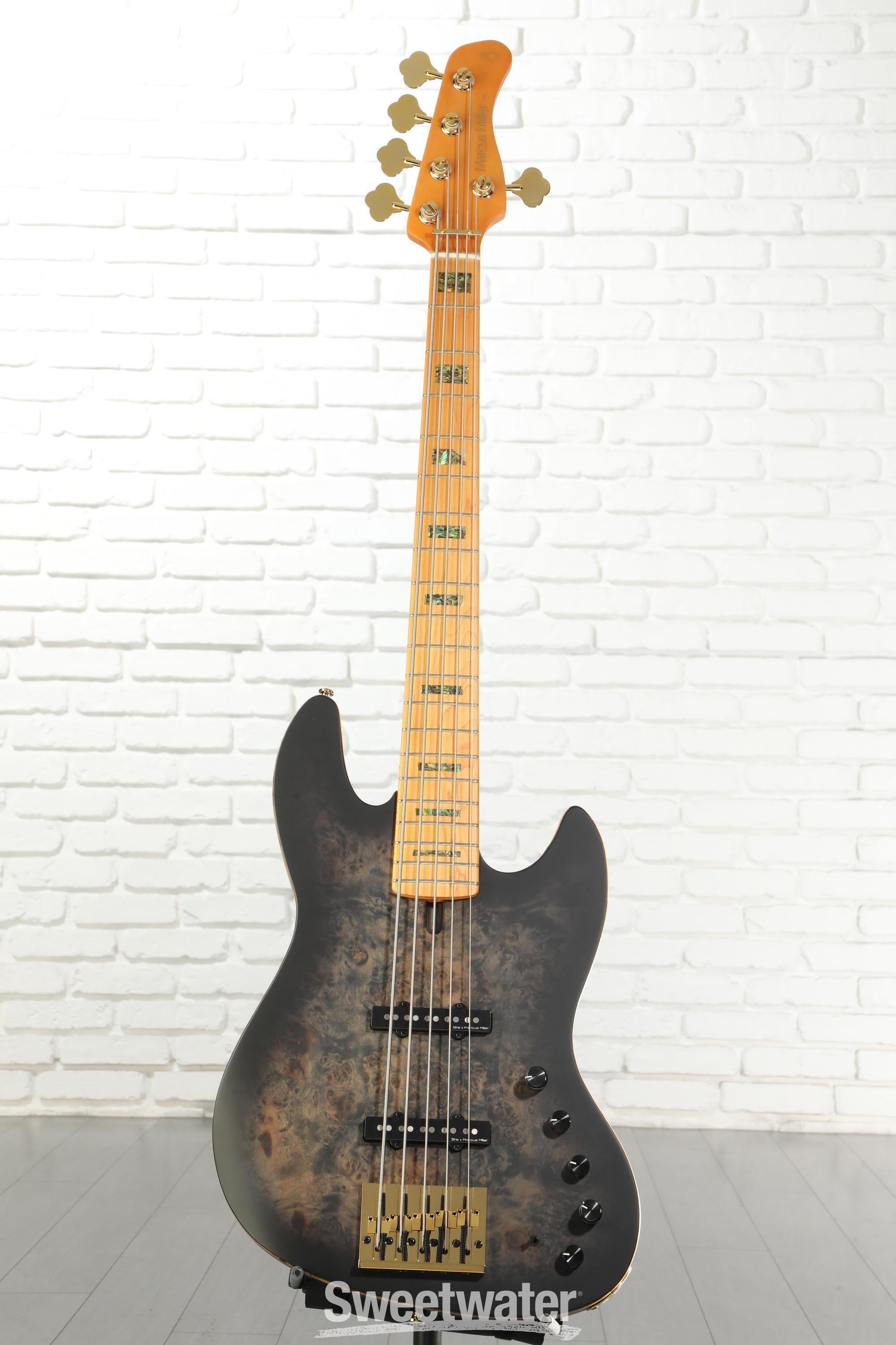 Sire Marcus Miller V10 5-string Bass Guitar - Trans Black Satin