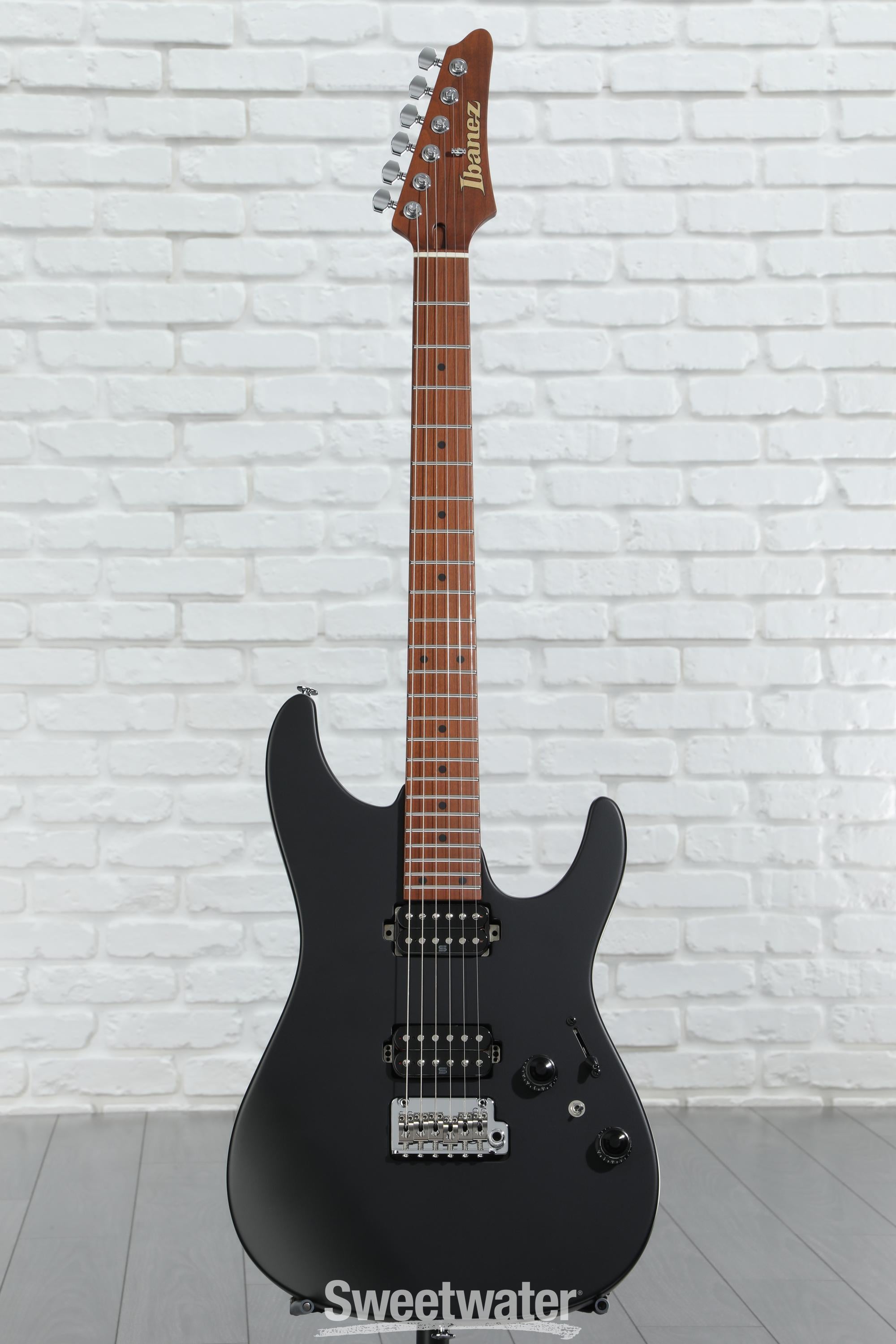 Ibanez Prestige AZ2402 Electric Guitar - Black Flat | Sweetwater