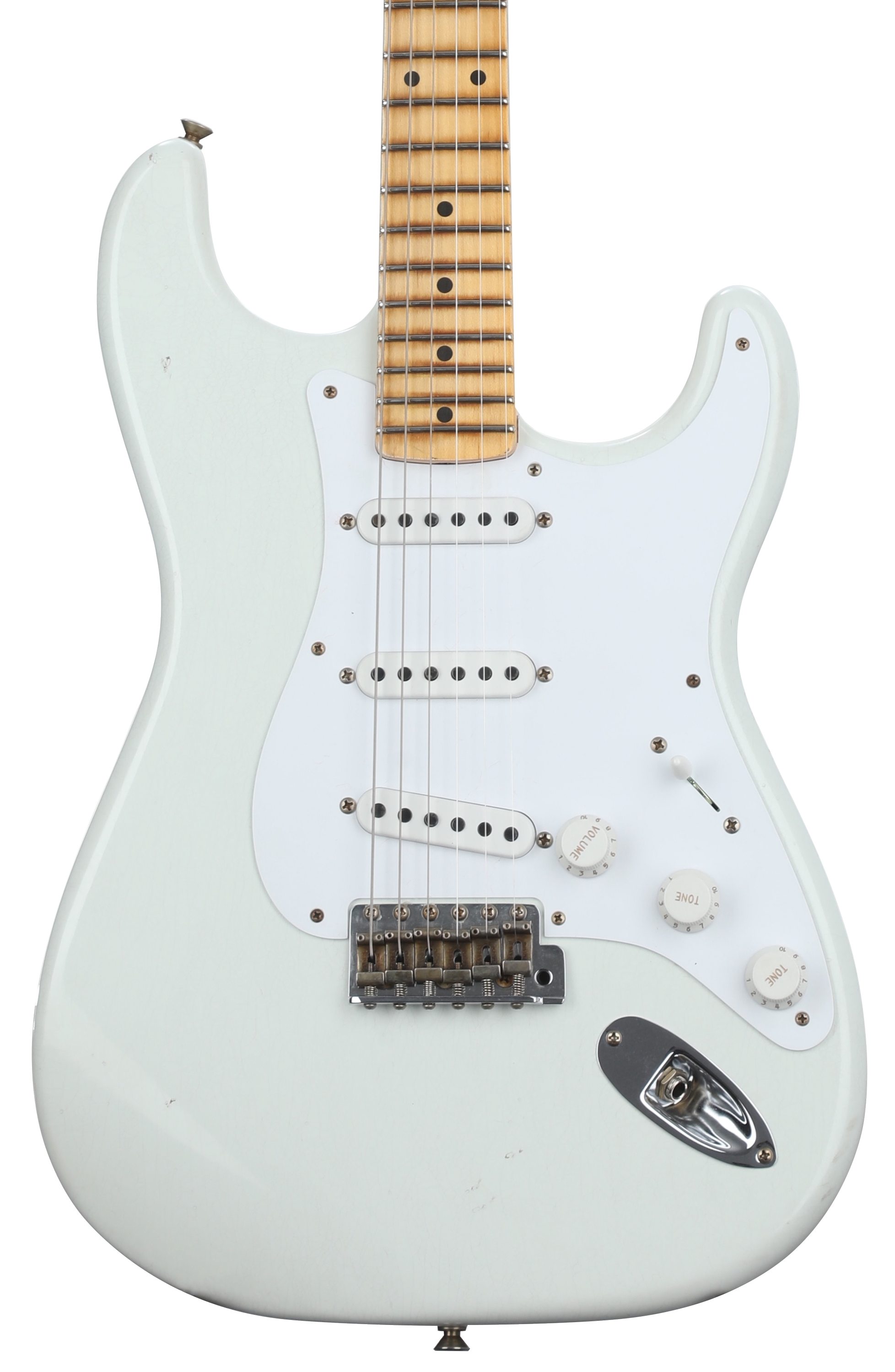 ★Custom Relic OlympicWhite Stratocaster★ Fender Custom Shop White Lightning Stratocaster Relic