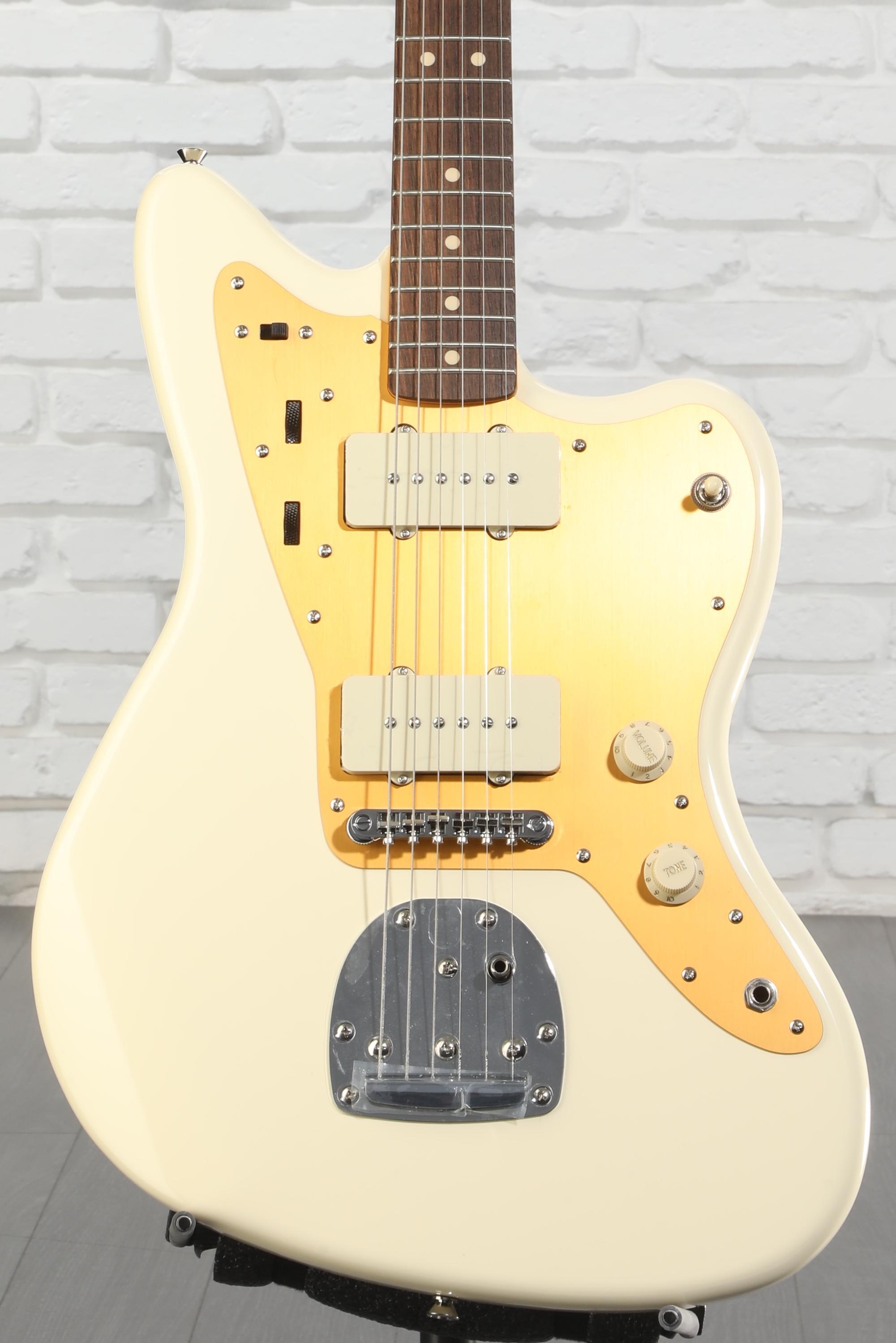 Squier J Mascis Signature Jazzmaster - Vintage White with Indian