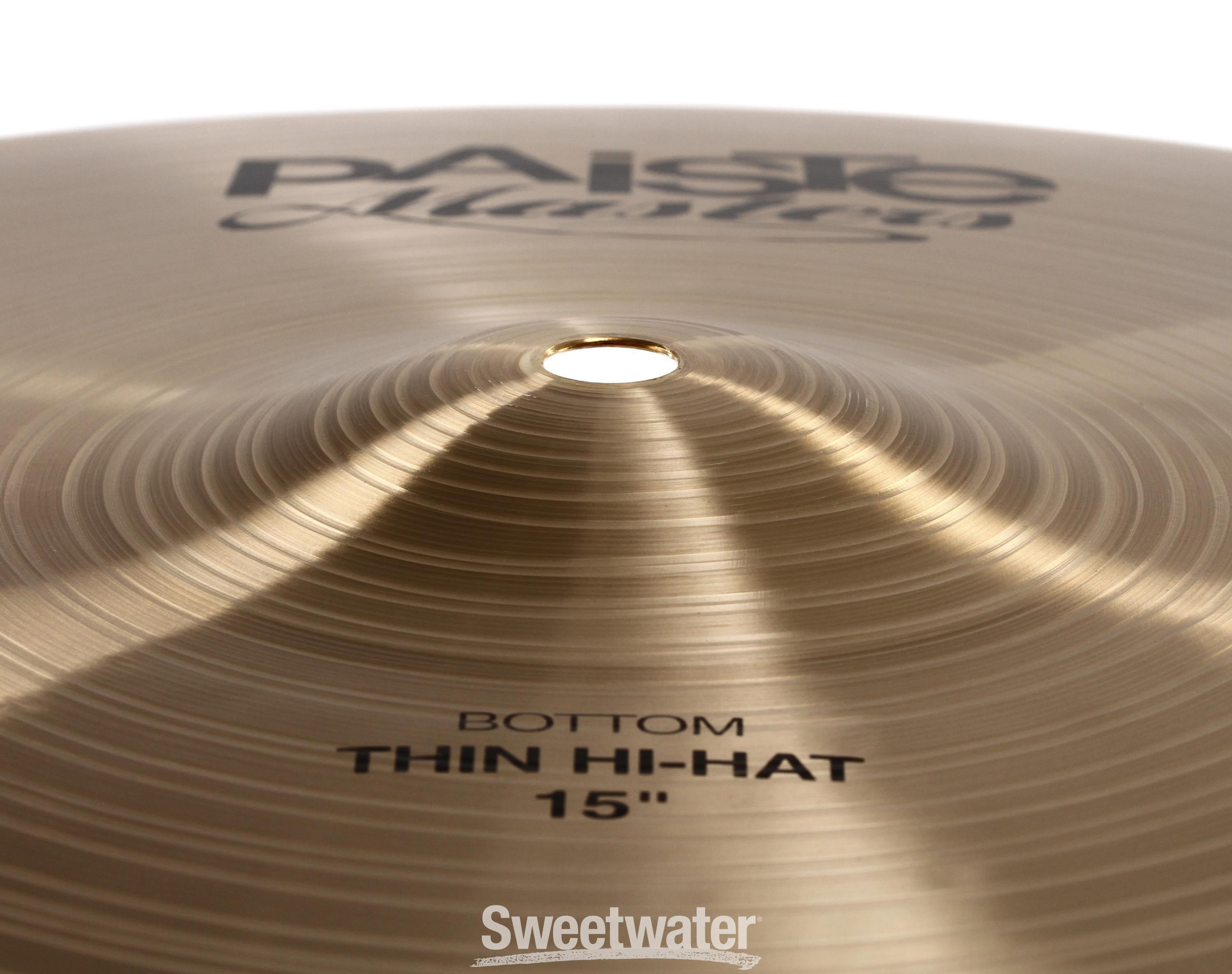 Paiste Masters Thin Cymbal Set - 15/18/20/22 inch - with Free 18