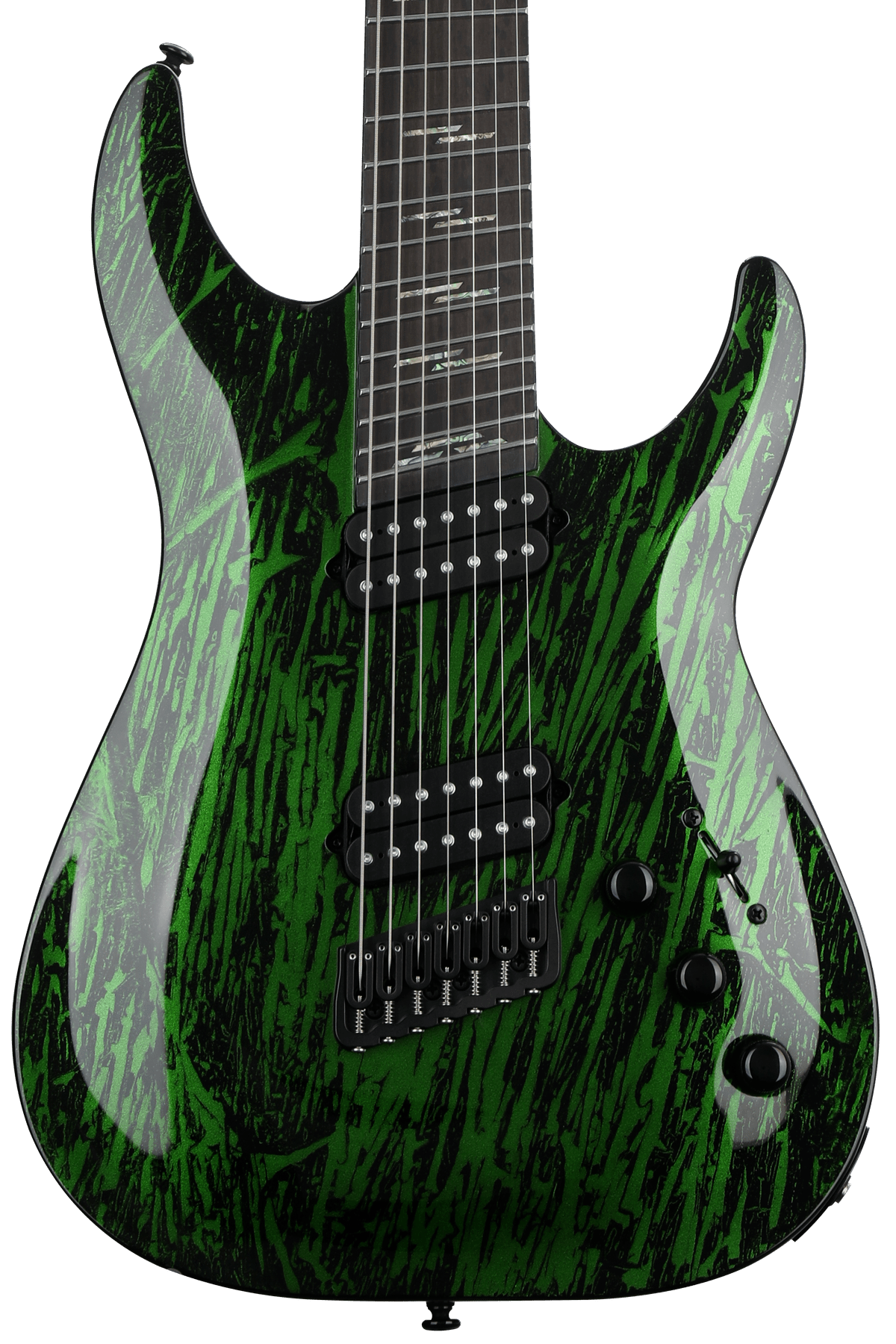 その他 temchin Schecter C-7 MS Silver Mountain Electric Guitar - Toxic Venom
