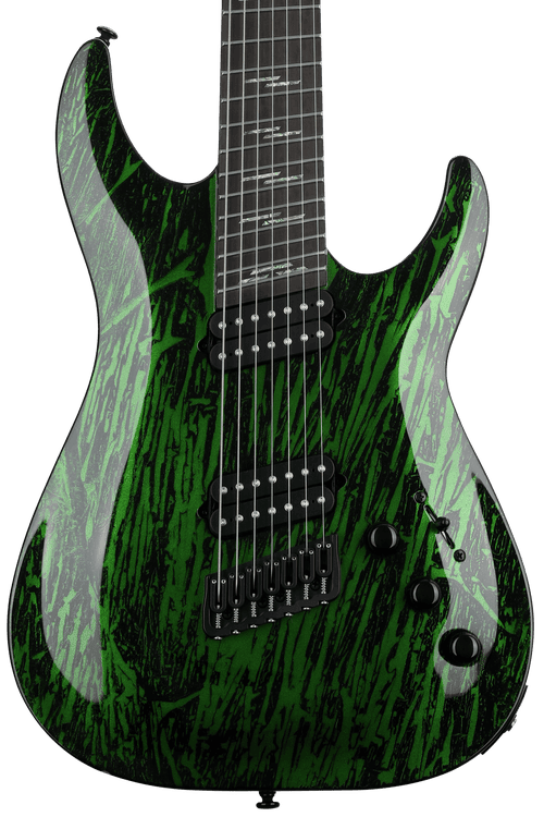Schecter C-7 MS Silver Mountain Electric Guitar - Toxic