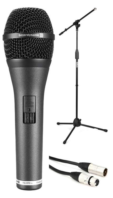 Beyerdynamic TG V70s Dynamic Vocal Microphone with Stand and Cable