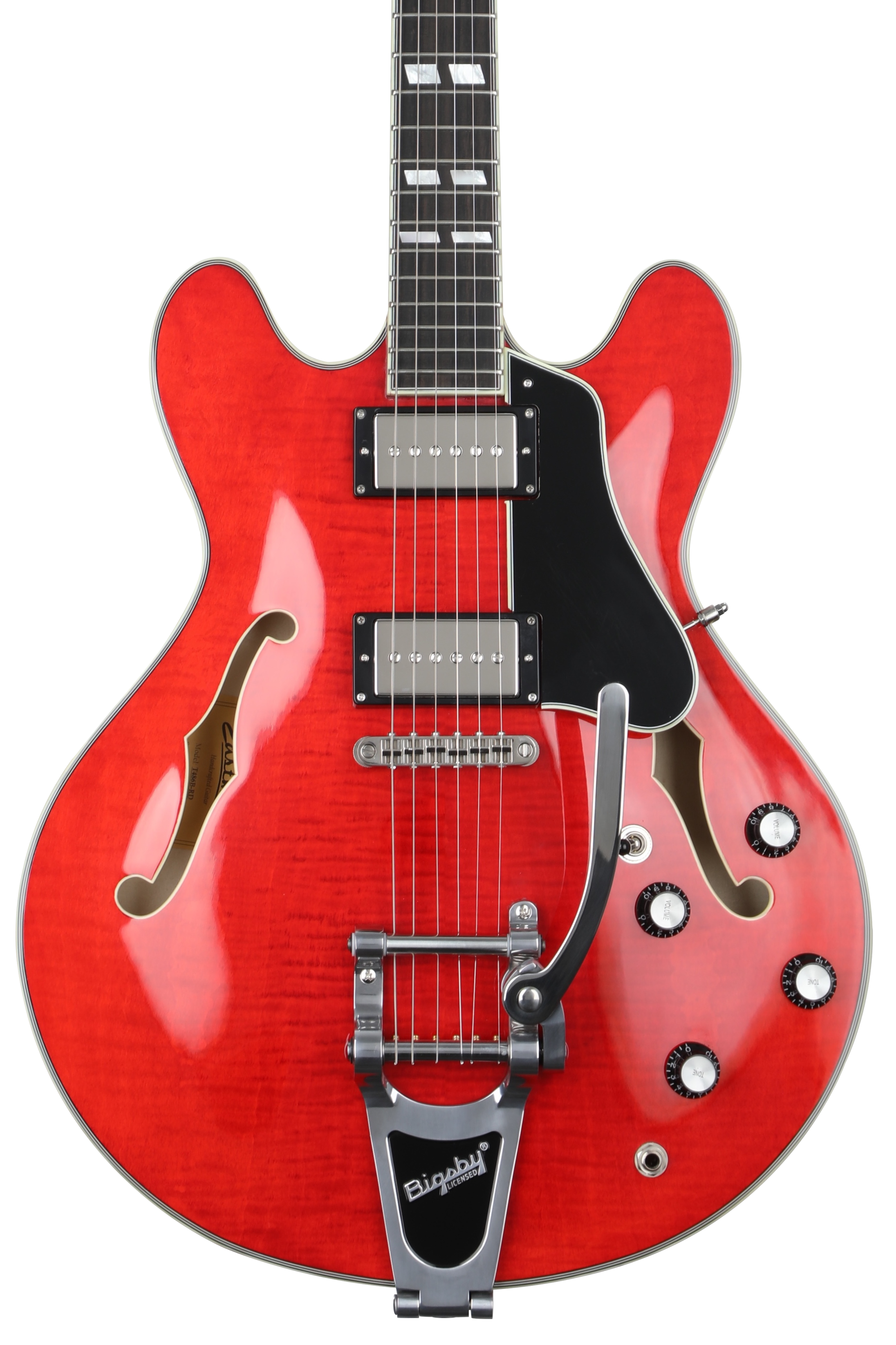 Eastman Guitars T486B-RD Thinline Semi-hollowbody Electric Guitar - Red