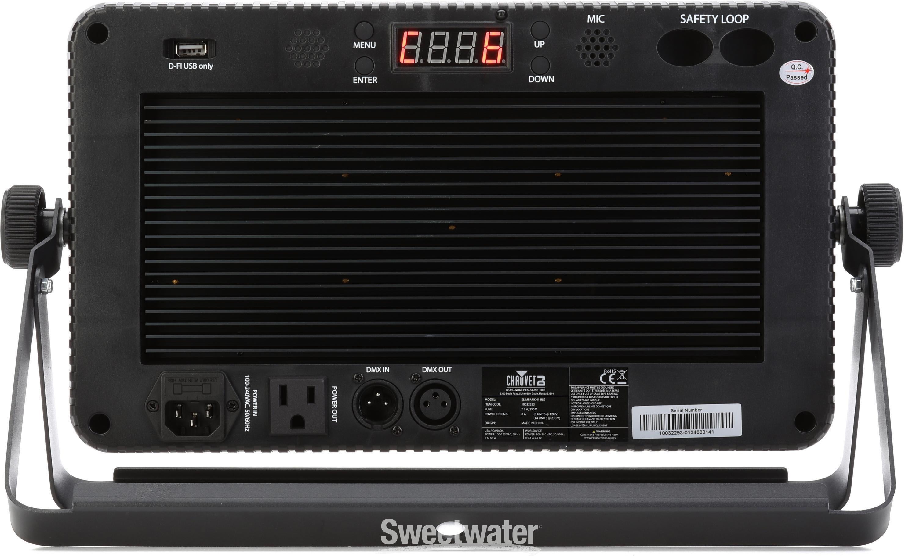 Chauvet DJ SlimBANK H18 ILS RGBAW+UV LED Wash Light | Sweetwater