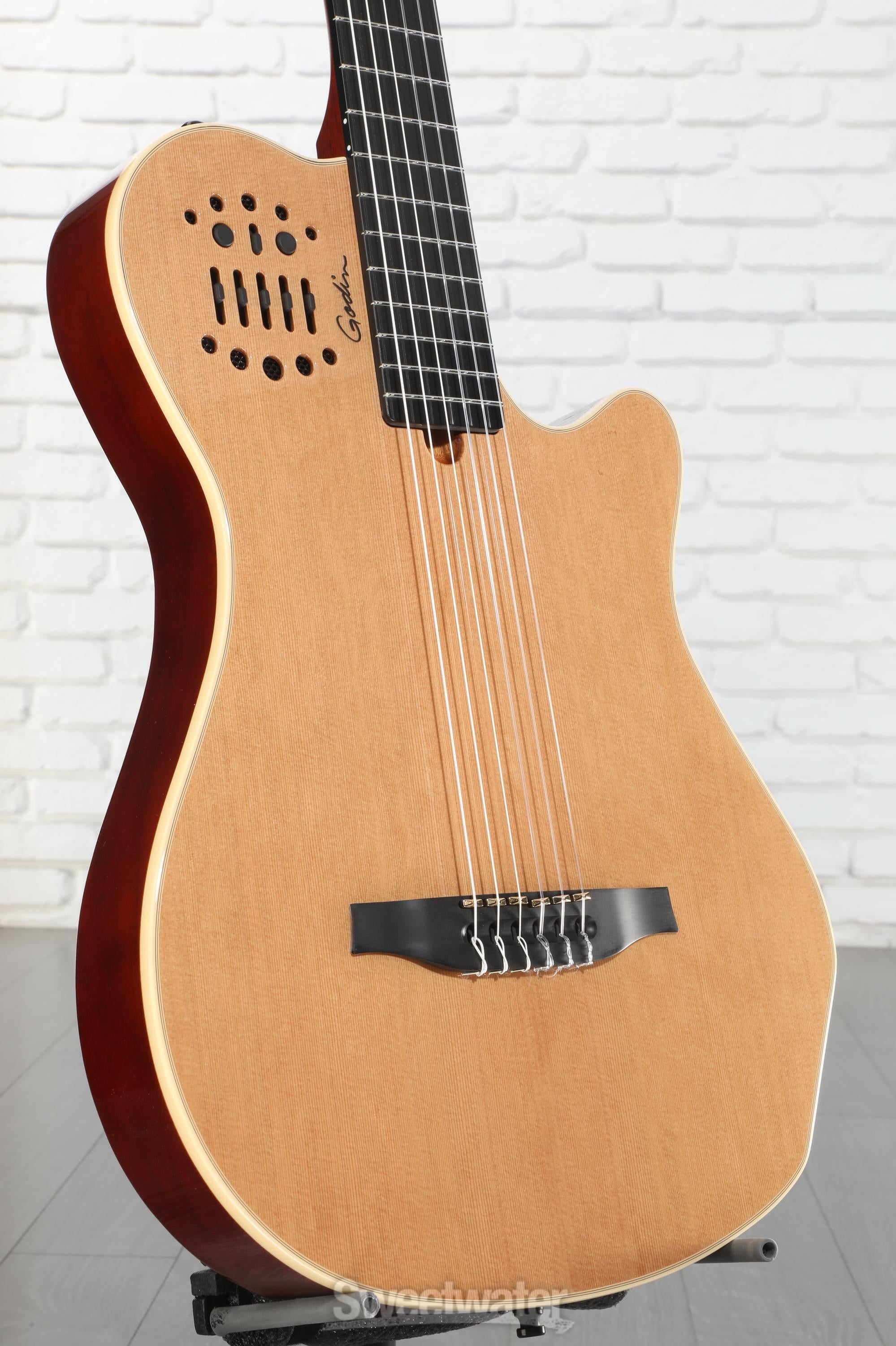 Godin MultiAc Grand Concert SA, Nylon String Acoustic-Electric Guitar - Natural