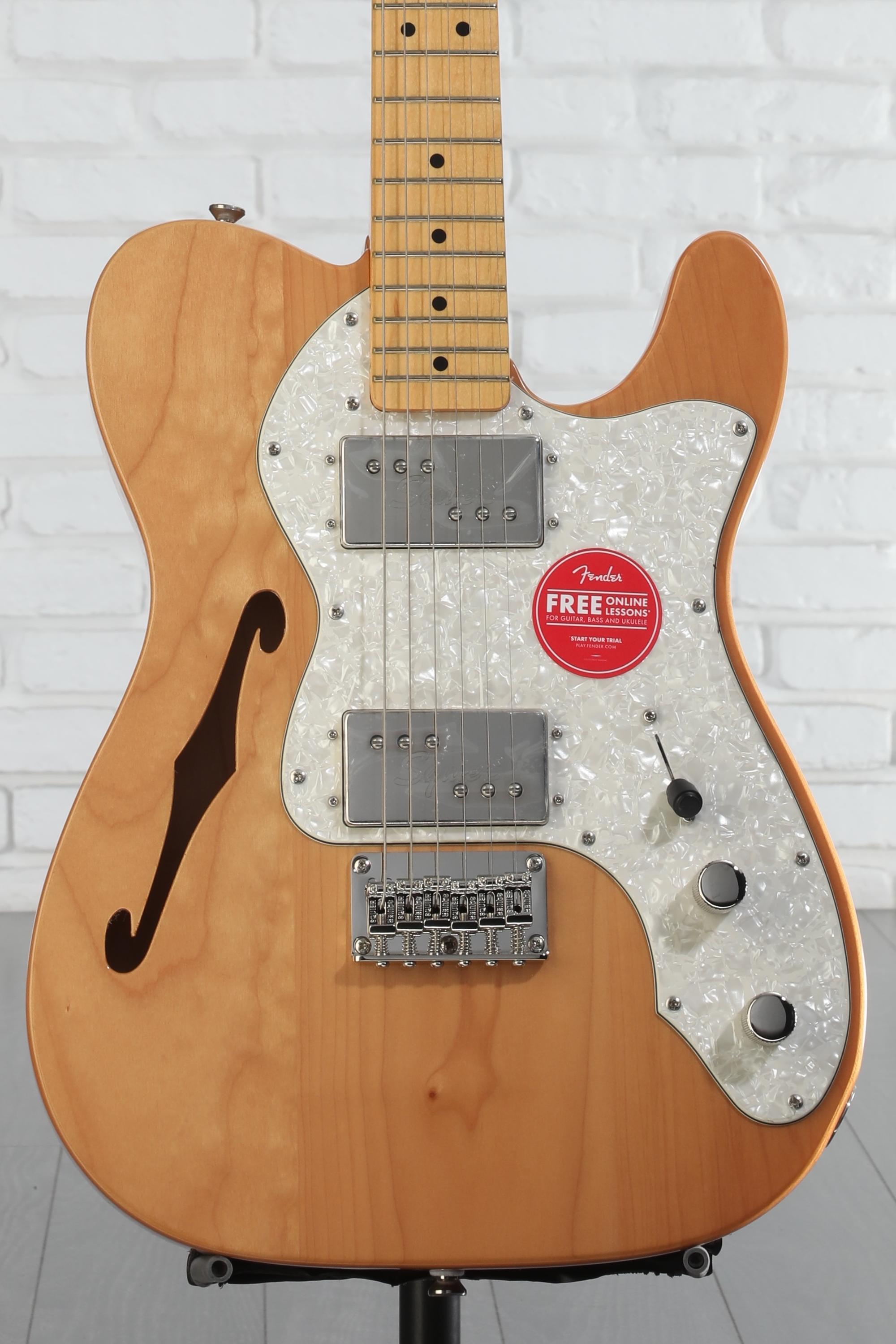 ギター Squier Telecaster Thinline Natural Squier Classic Vibe '70s Telecaster Thinline - Natural