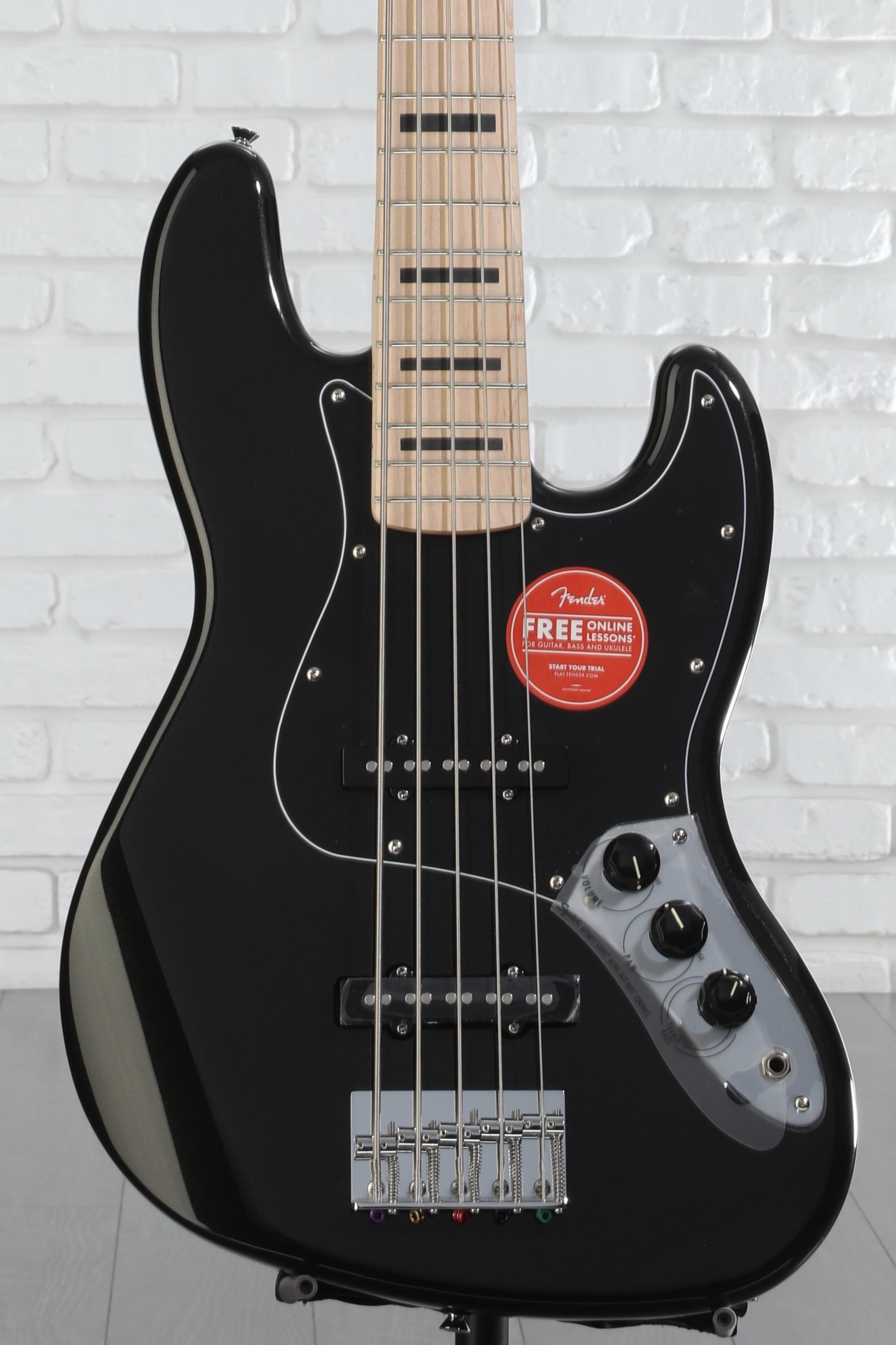 Squier Jazz Bass ブラック Squier Affinity Series Active Jazz Bass V - Black | Sweetwater