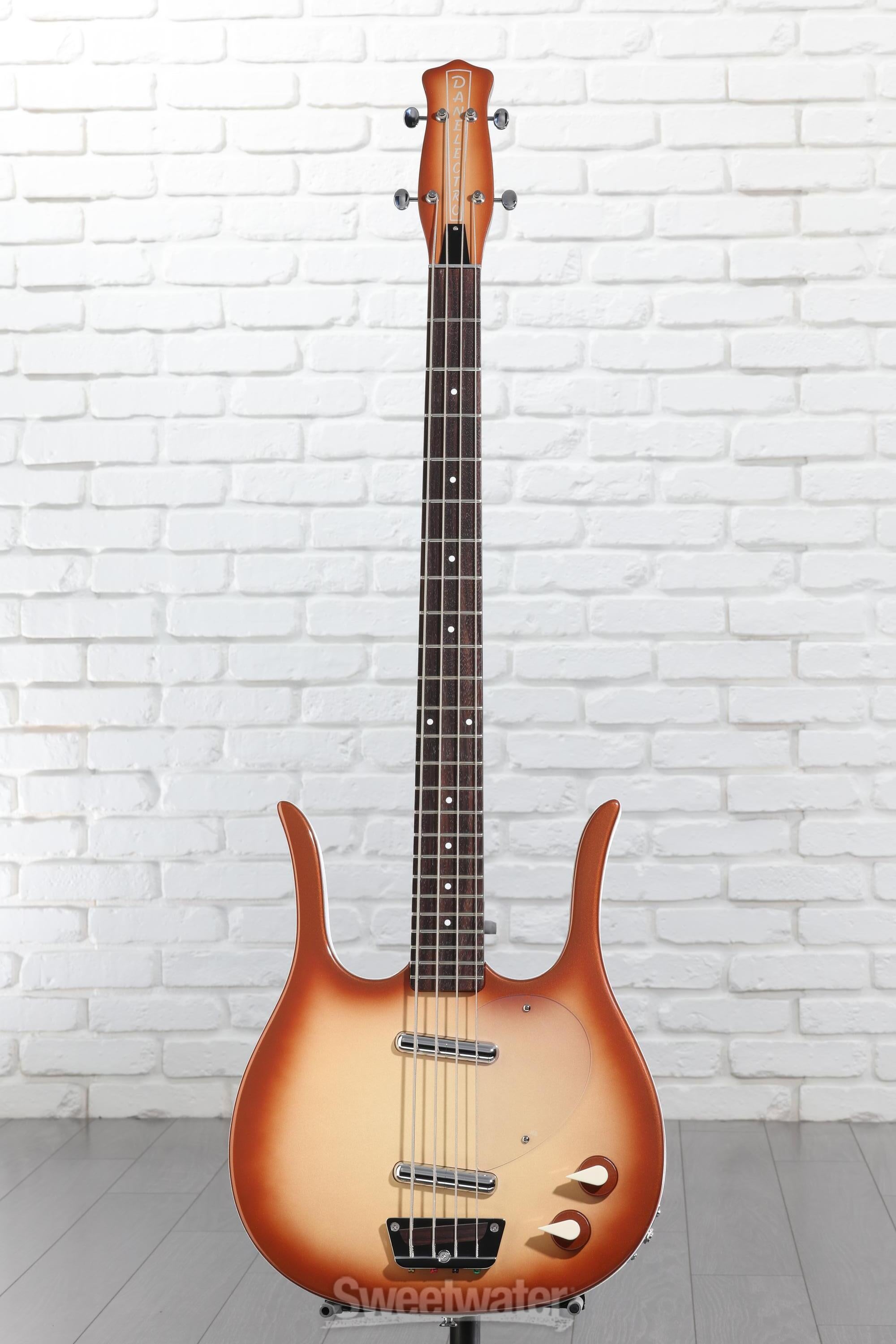 Danelectro Longhorn Bass Guitar - Copper Burst | Sweetwater