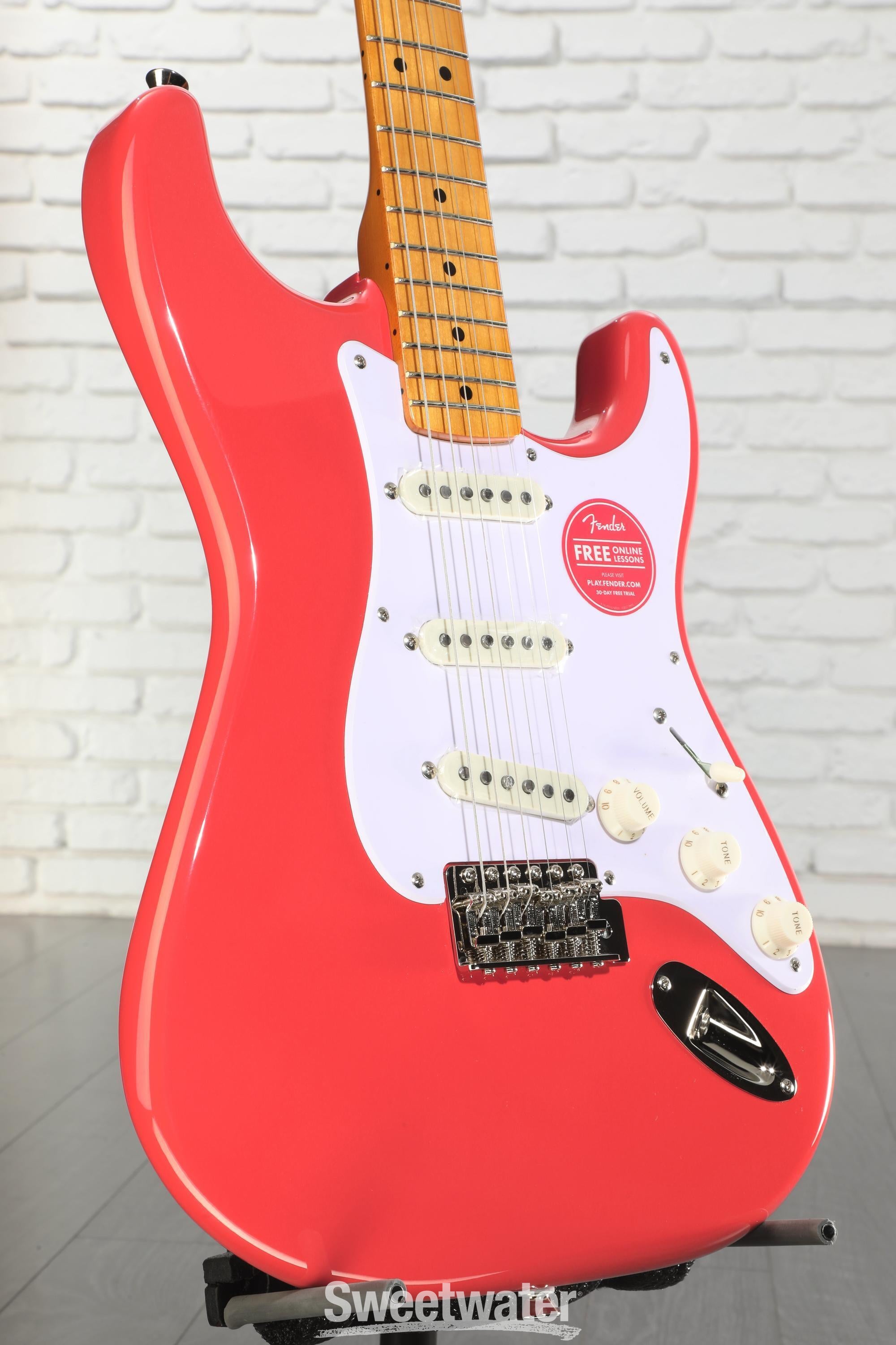 ギター squier classic vibe festa red Squier Classic Vibe '50s Stratocaster - Fiesta Red | Sweetwater