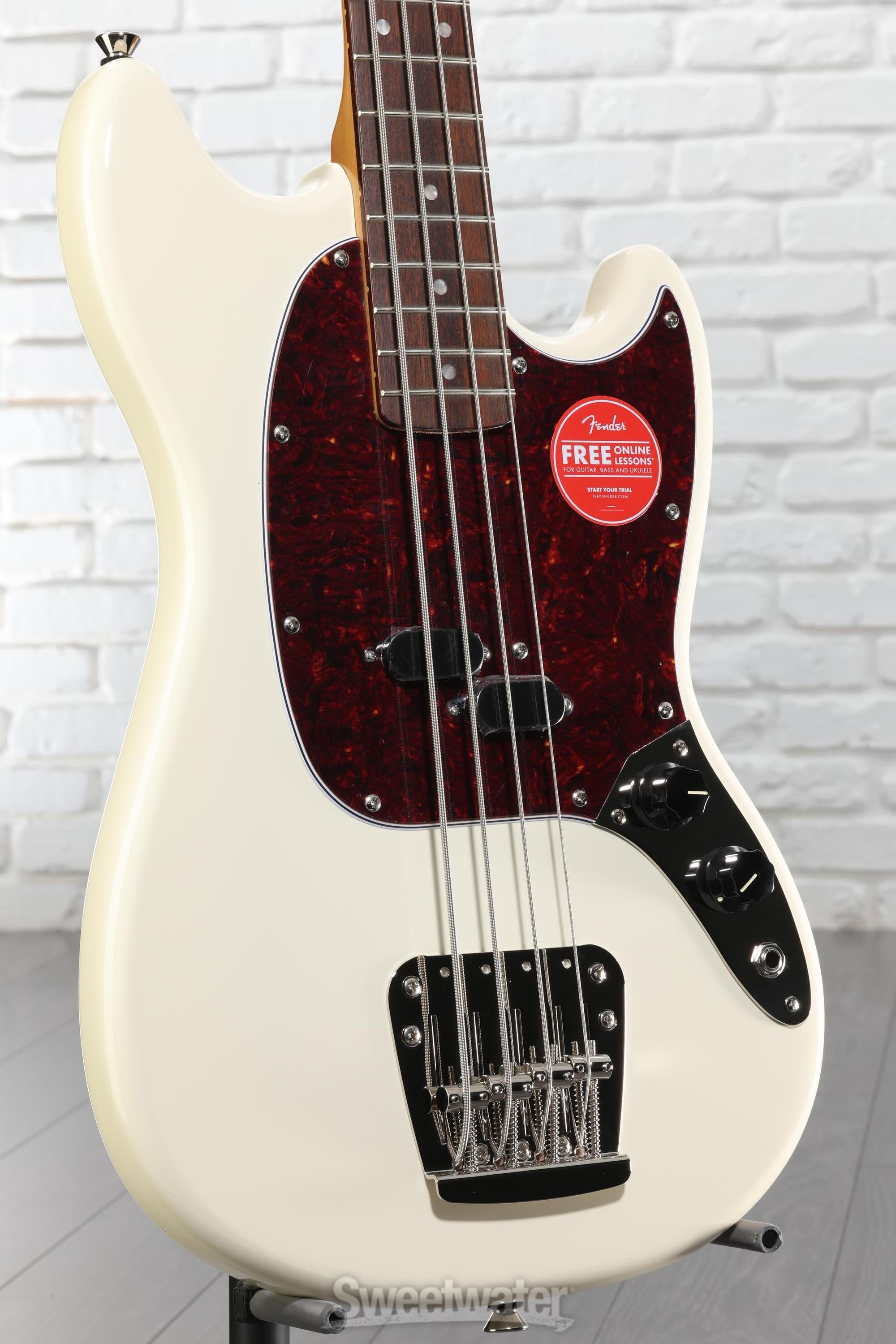 Squier Classic Vibe '60s Mustang Bass - Olympic White | Sweetwater