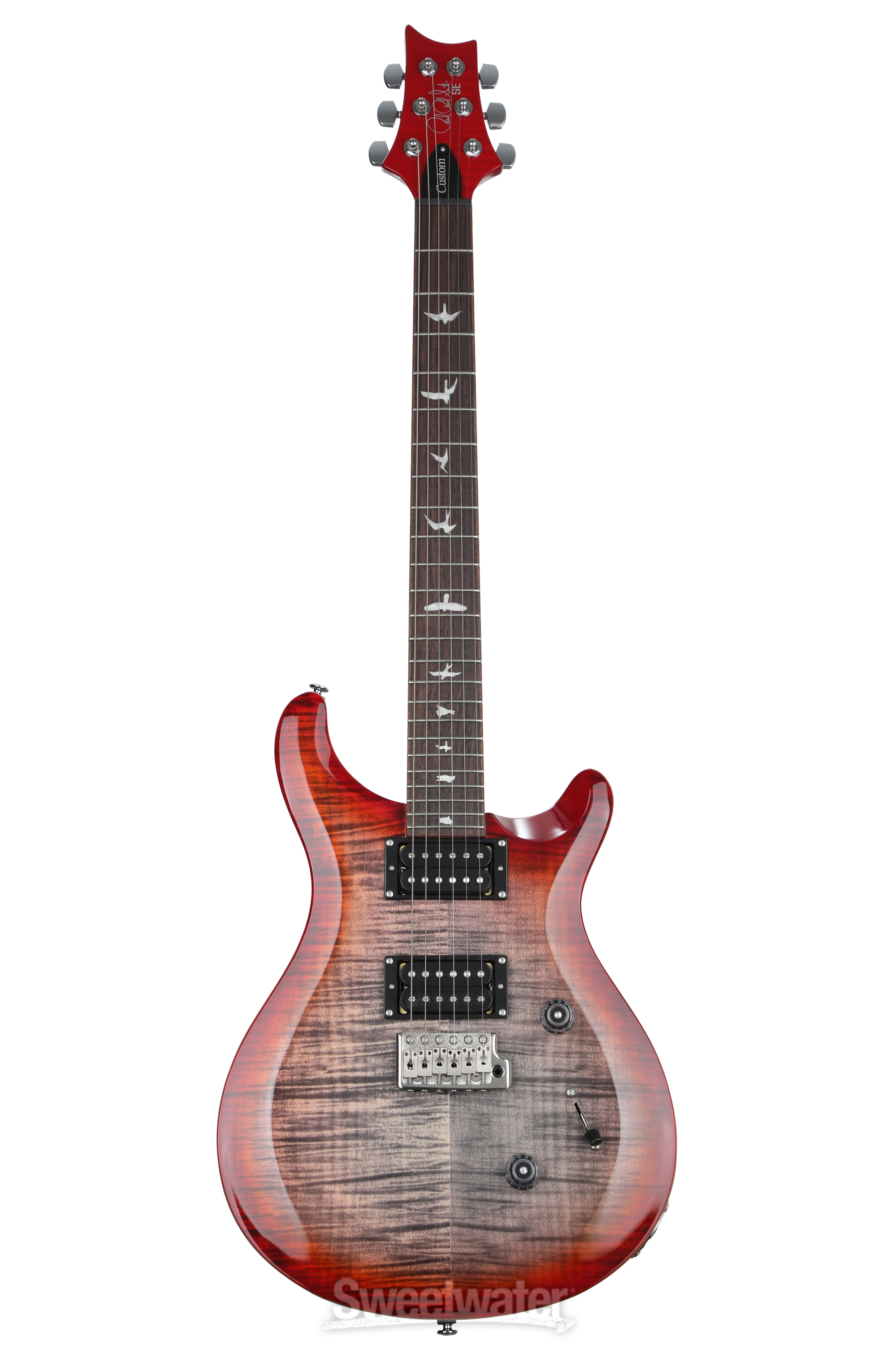 PRS SE Custom 24 Electric Guitar - Charcoal Cherry Burst