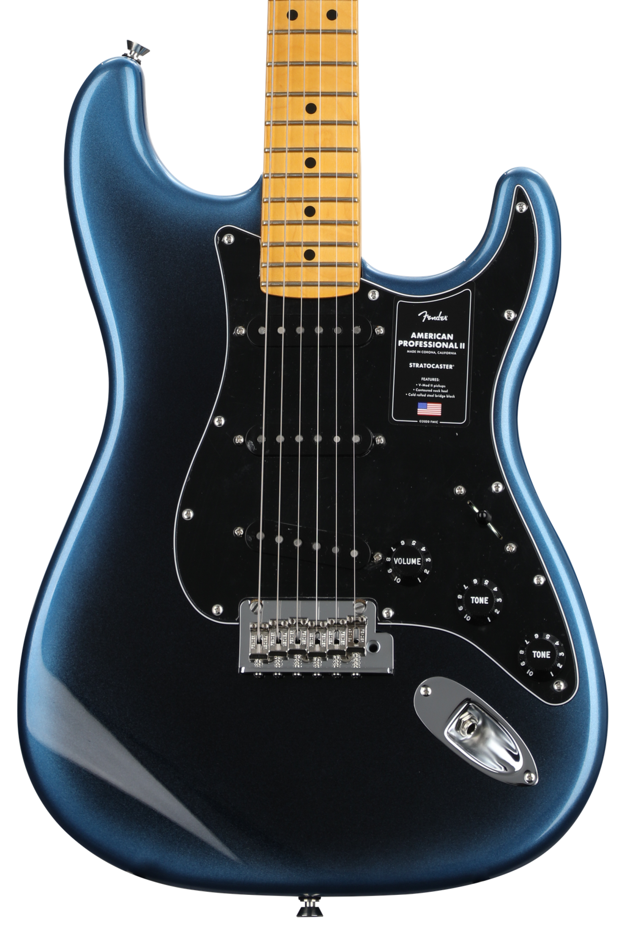 Fender American Professional II Stratocaster - Dark Night with Maple  Fingerboard | Sweetwater