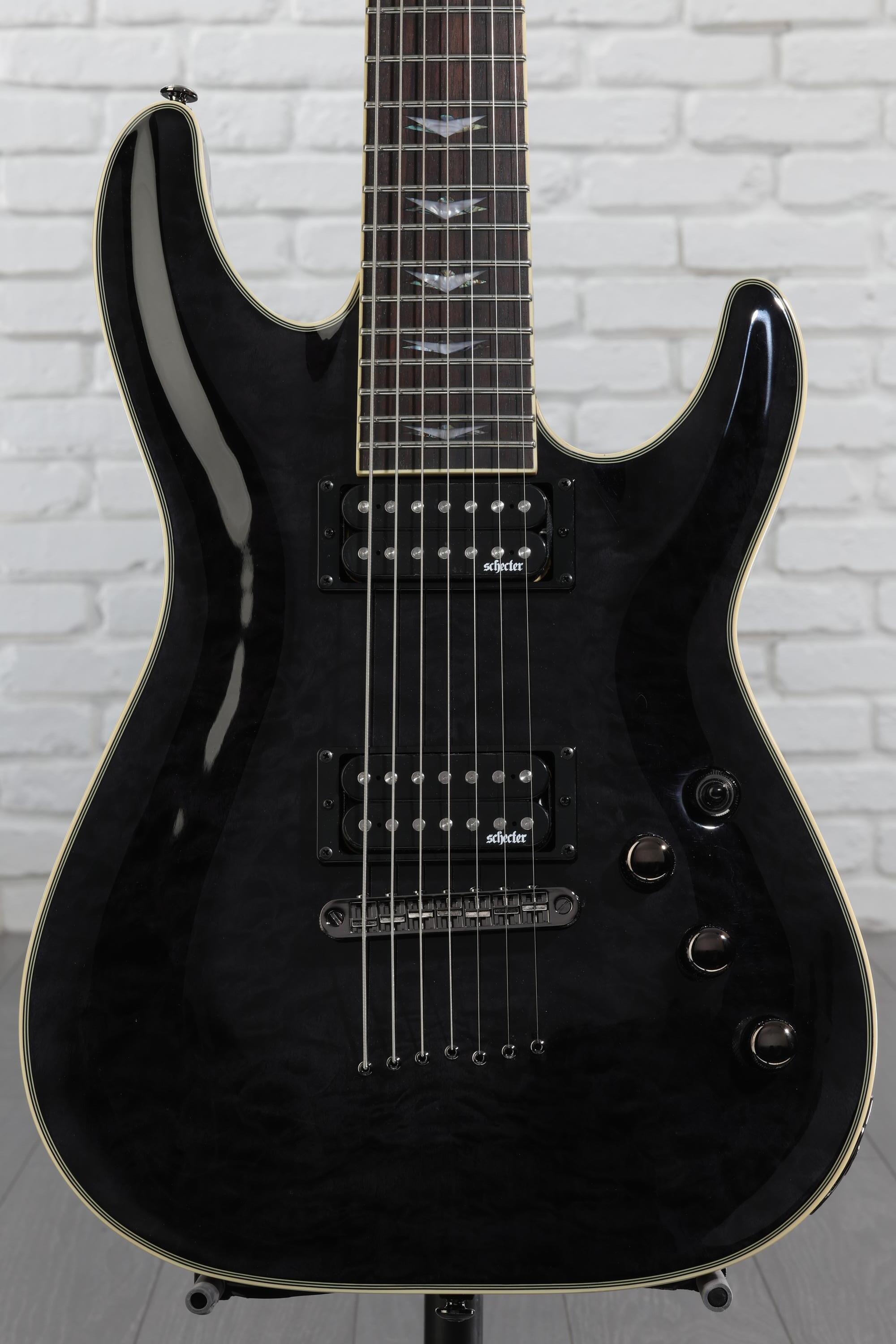 Schecter Omen Extreme-7 Electric Guitar - See Thru Black | Sweetwater