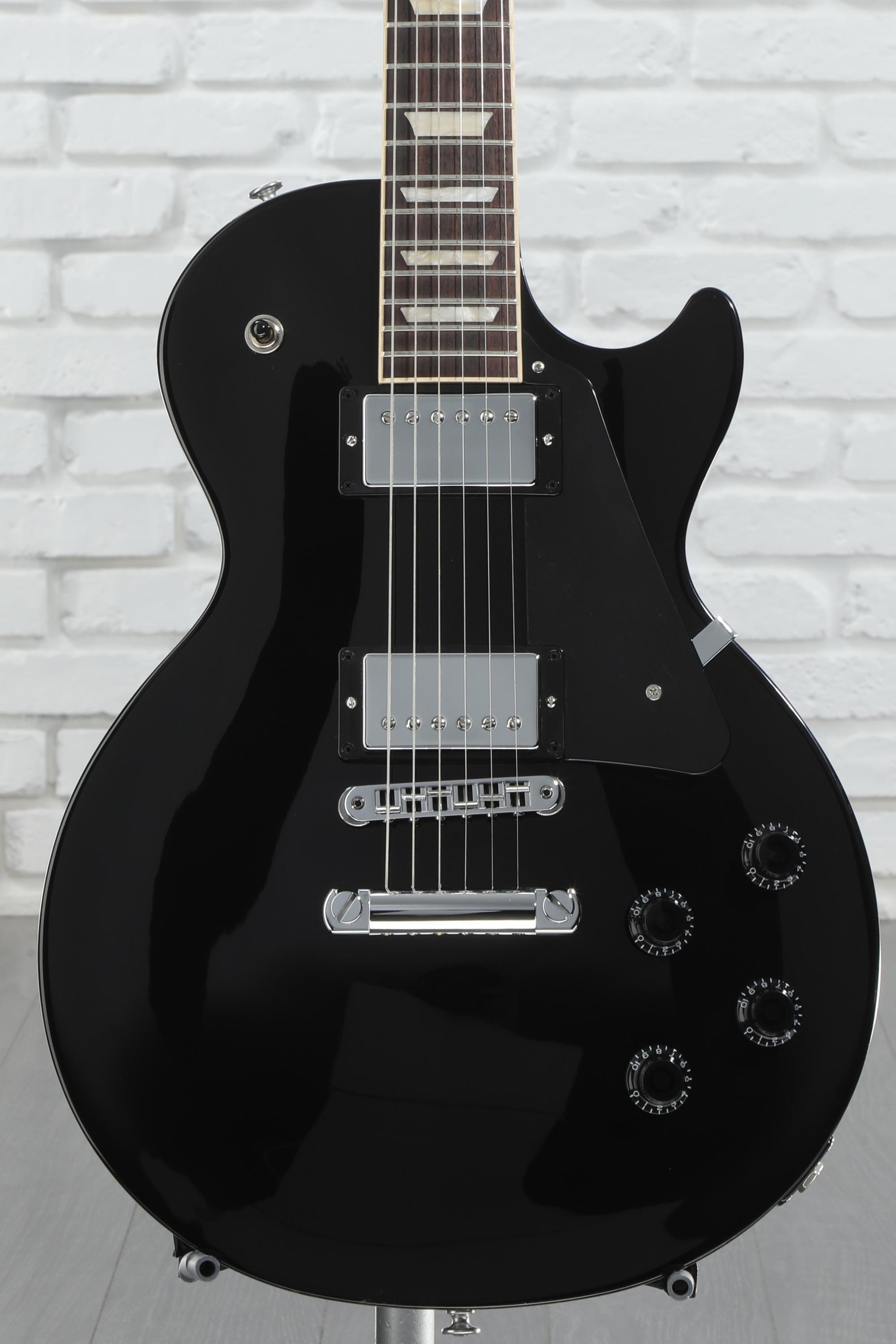 ギター Gibson Les Paul Studio Black Gibson Les Paul Studio (Black Trim), Ebony w/ Case - Bill's