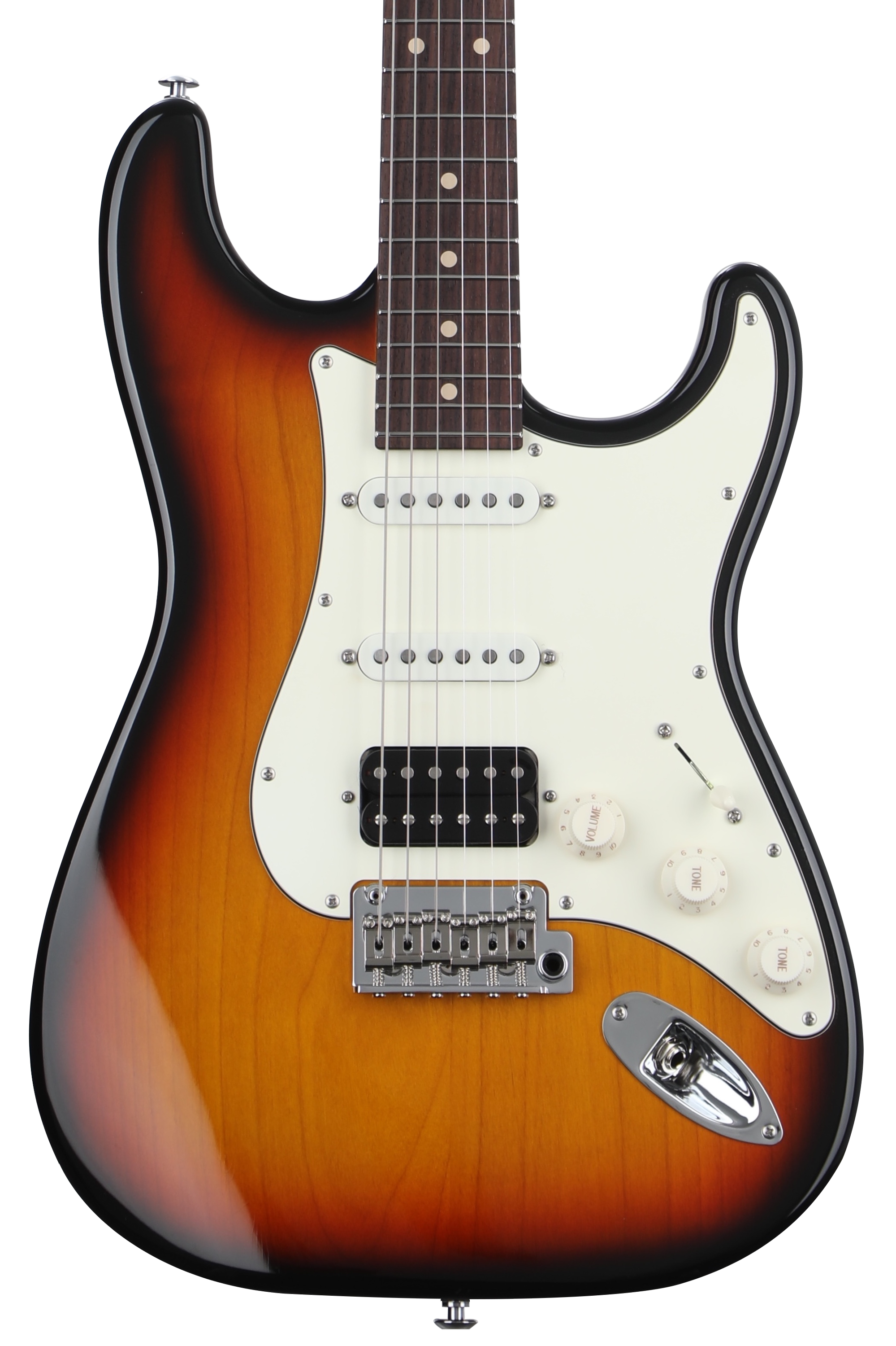 Suhr Classic S Antique HSS Electric Guitar - 3-tone Burst, Light