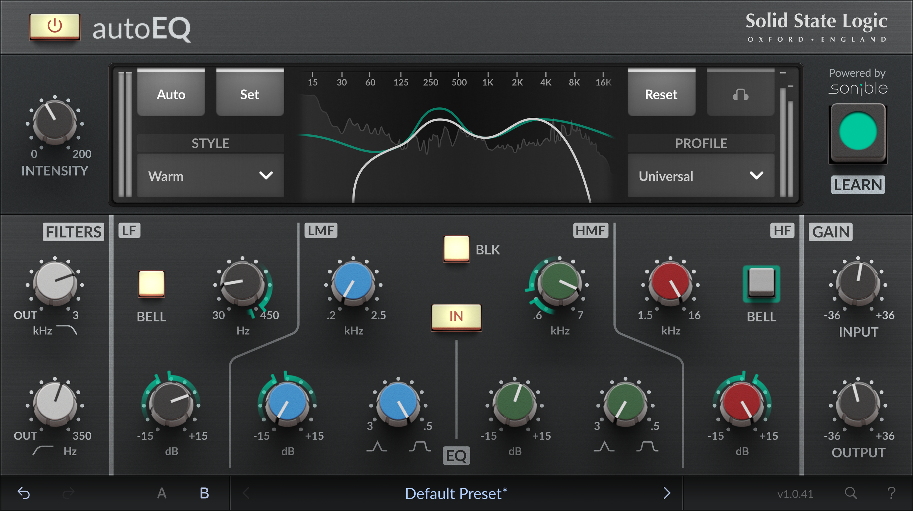 Photo of Solid State Logic autoEQ Plug-in