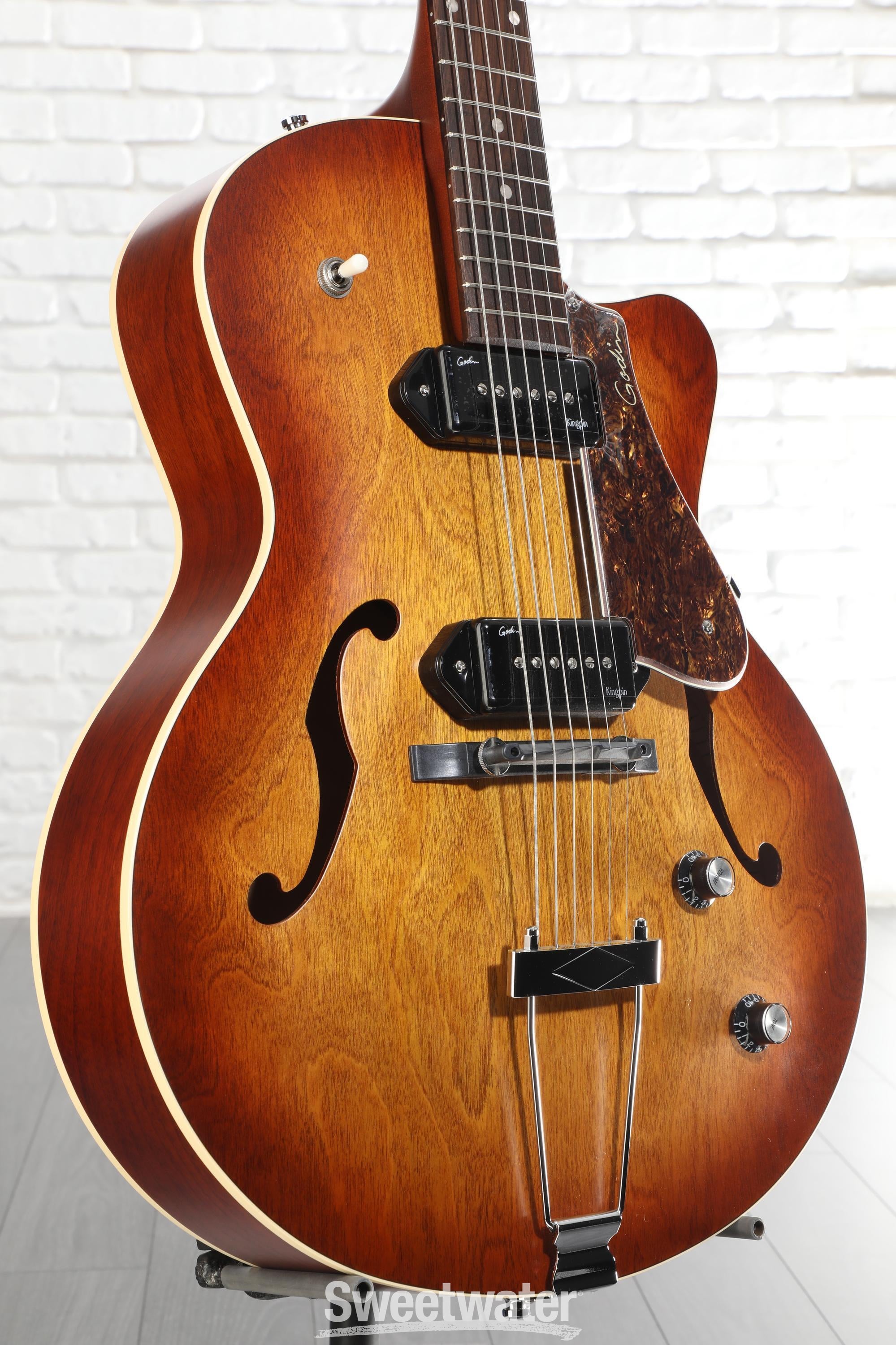 Godin 5th Avenue CW Kingpin II P90 Hollowbody Electric Guitar