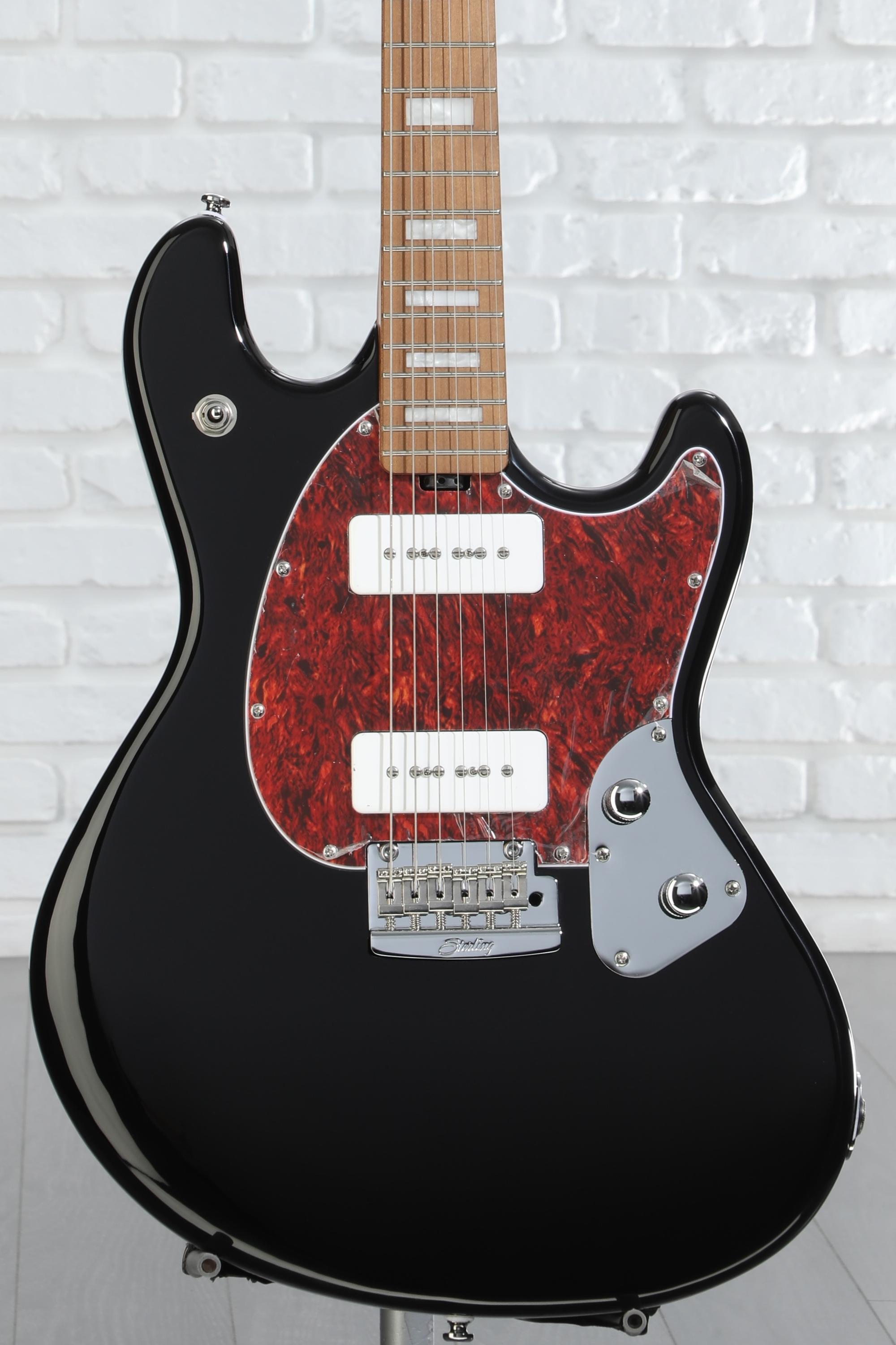 アイドル  Man RAYS Sterling By Music Man StingRay Plus Electric Guitar - Black