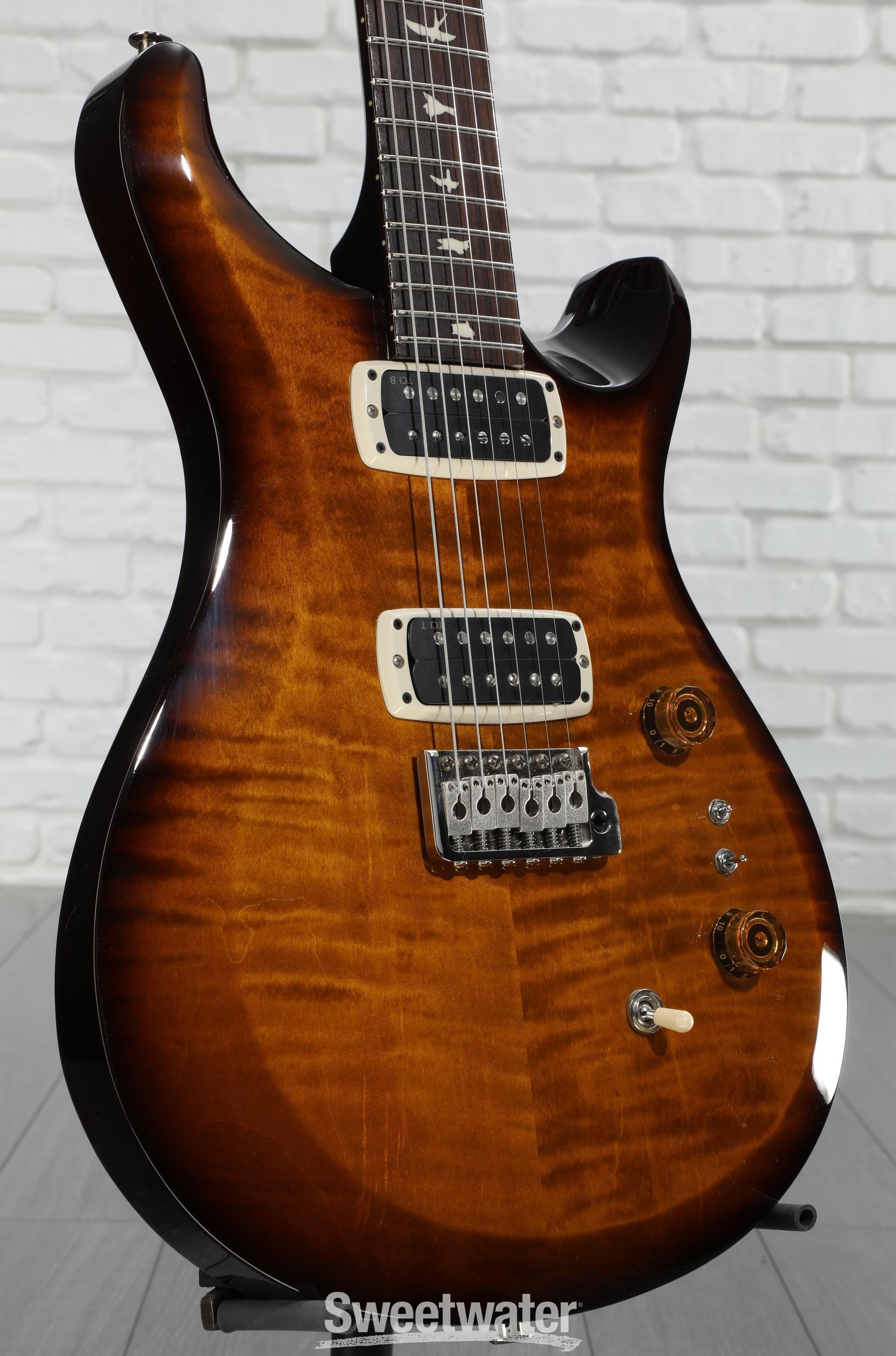 ギター PRScustom24 copper brown Paul Reed Smith Custom 24 Piezo - Dark Cherry Sunburst