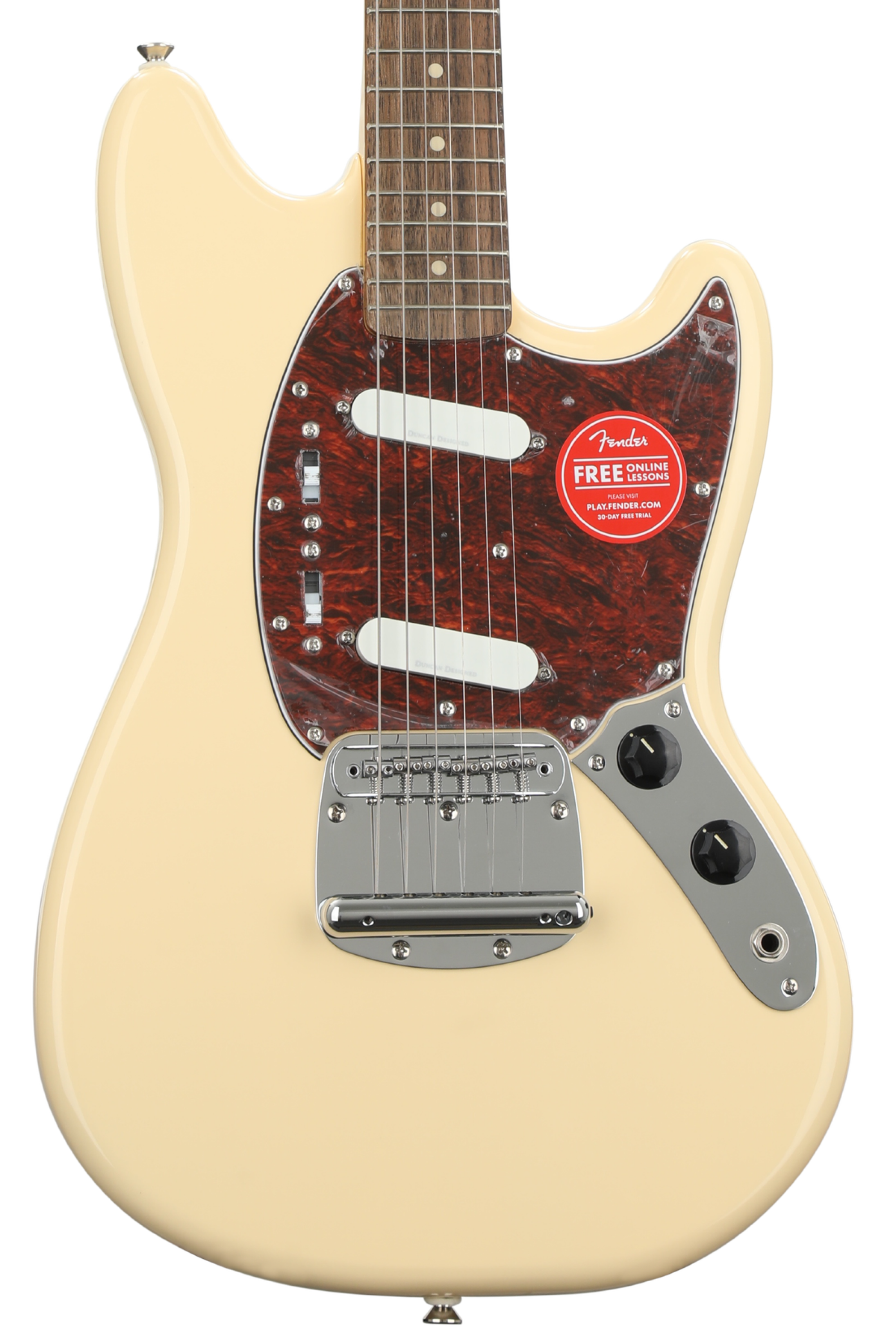 ギター Squire Mustang Modified Squier Vintage Modified Mustang - Vintage White w/ Indian