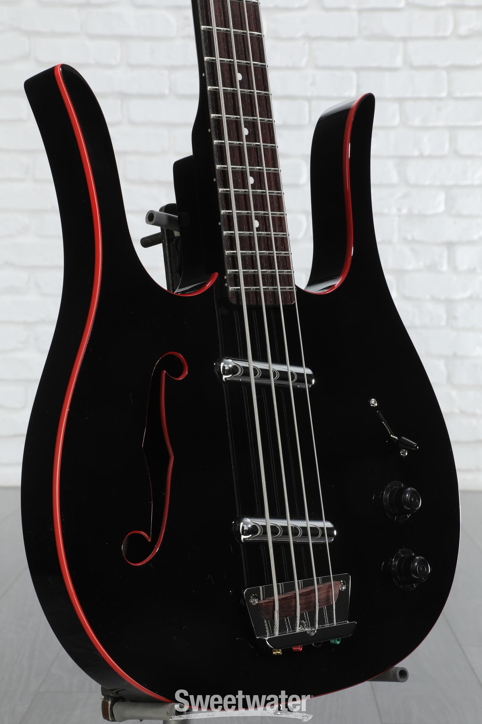 Danelectro Red Hot Longhorn Semi-hollowbody Bass Guitar