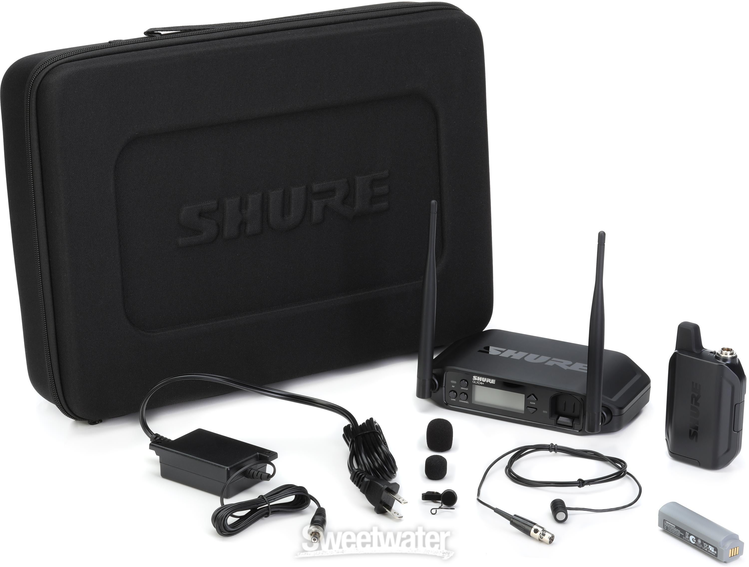 Shure GLXD14+/85 Digital Wireless Presenter System with WL185 Lavalier  Microphone