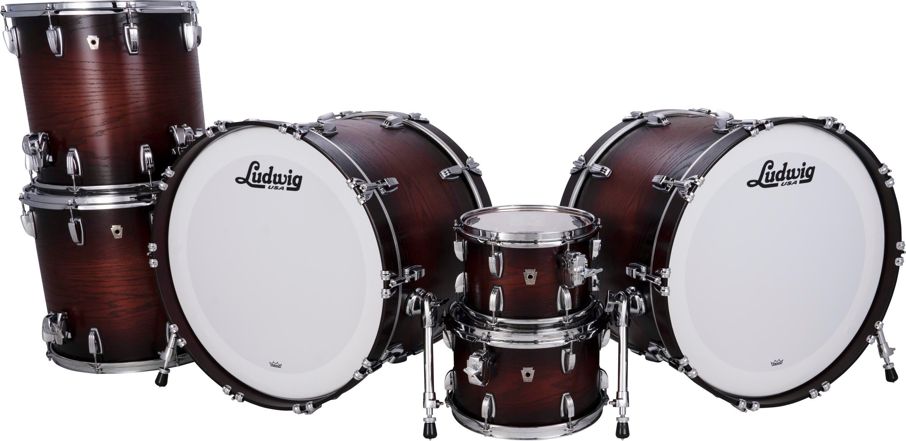 Photo of Ludwig Classic Oak 6-piece Shell Pack - Brown Burst