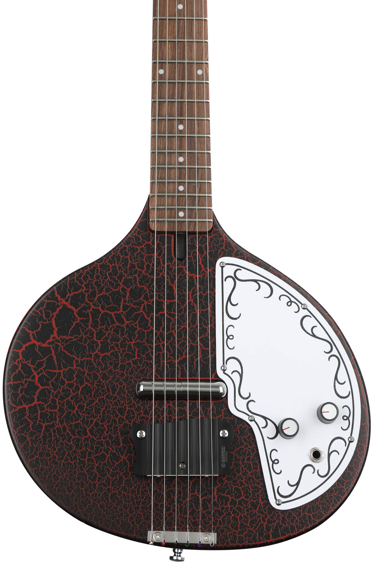 t*u様 ☆ baby Sitar USA エレキギター オリジナル　ベビィ シ Danelectro Baby Sitar - Red Crackle | Sweetwater