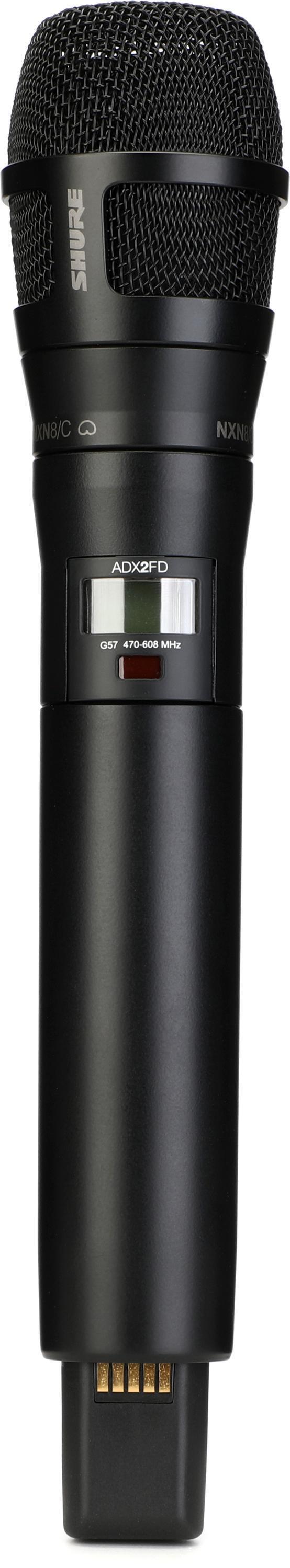 Shure ADX2FD/K9 Wireless Handheld Microphone Transmitter - Nickel
