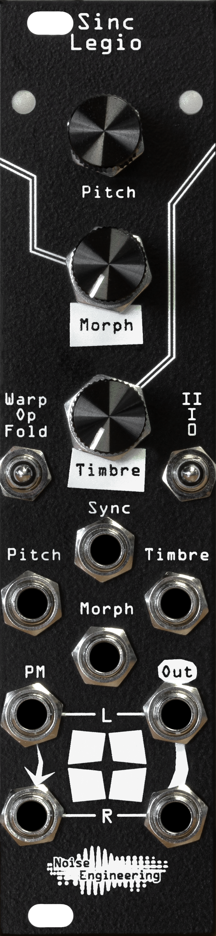 Noise Engineering Sinc Legio Stereo Oscillator Eurorack Module - Black